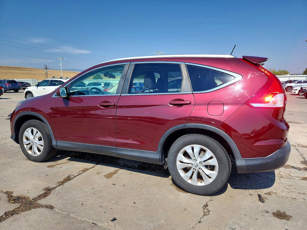 2013 Honda Cr-v Exl Maroon vin: 5J6RM3H74DL003352