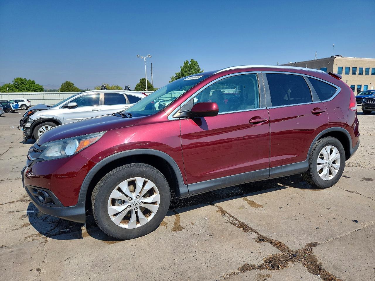 2013 Honda Cr-v Exl Maroon vin: 5J6RM3H74DL003352