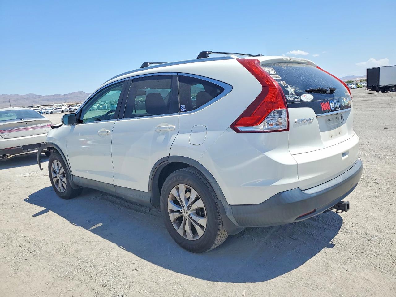 2013 Honda Cr-v Exl White vin: 5J6RM3H74DL003447