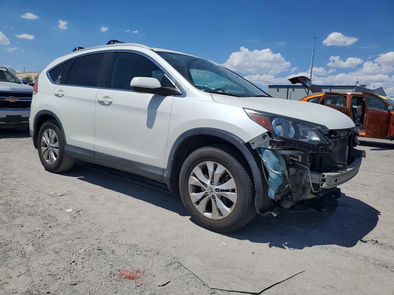 2013 Honda Cr-v Exl White vin: 5J6RM3H74DL003447