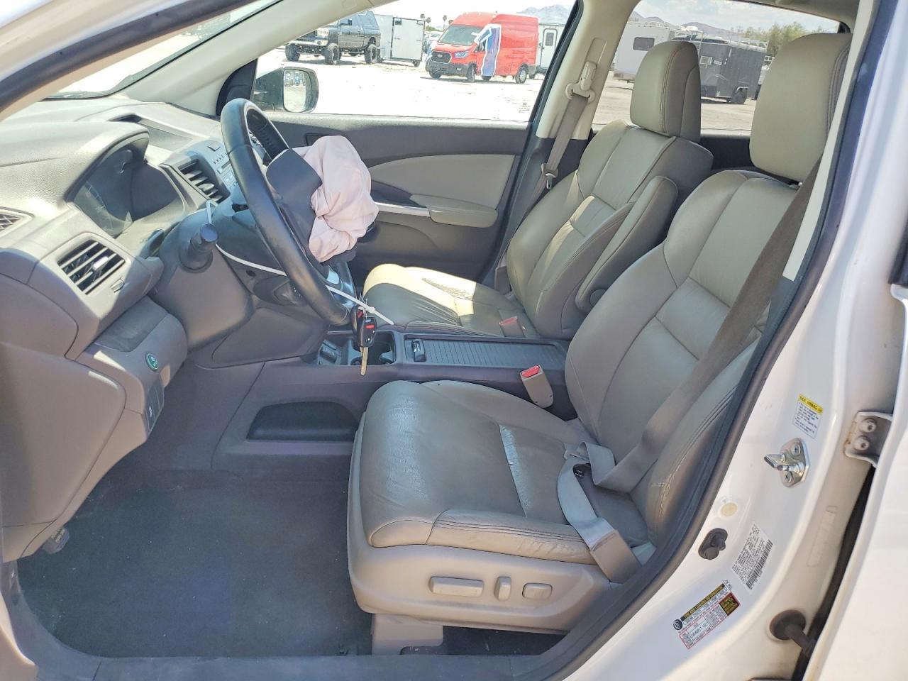 2013 Honda Cr-v Exl White vin: 5J6RM3H74DL003447