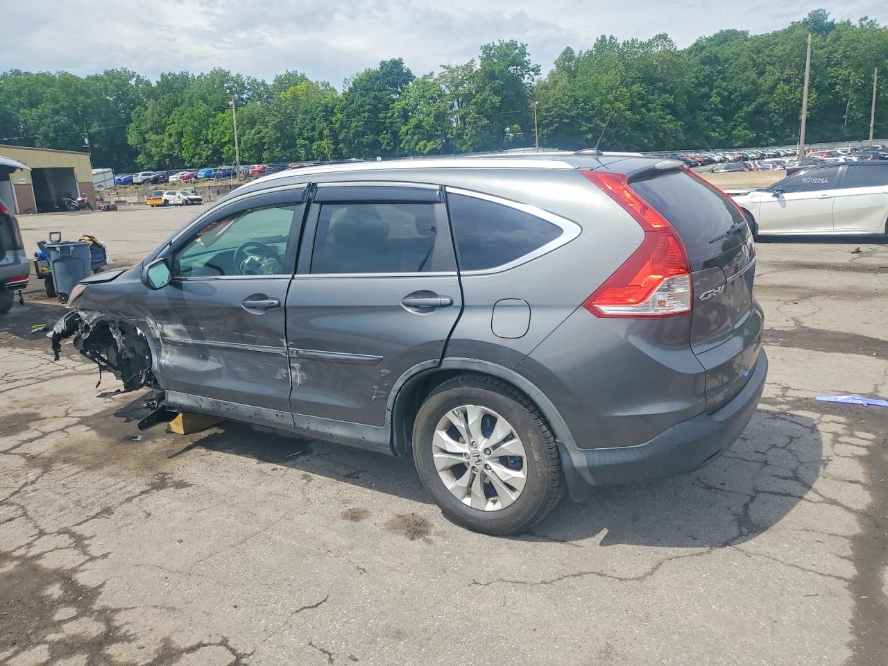 2013 Honda Cr-v Exl Gray vin: 5J6RM3H74DL011189