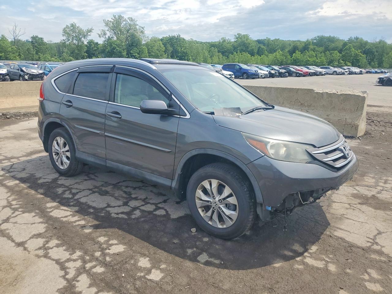 2013 Honda Cr-v Exl Gray vin: 5J6RM3H74DL011189