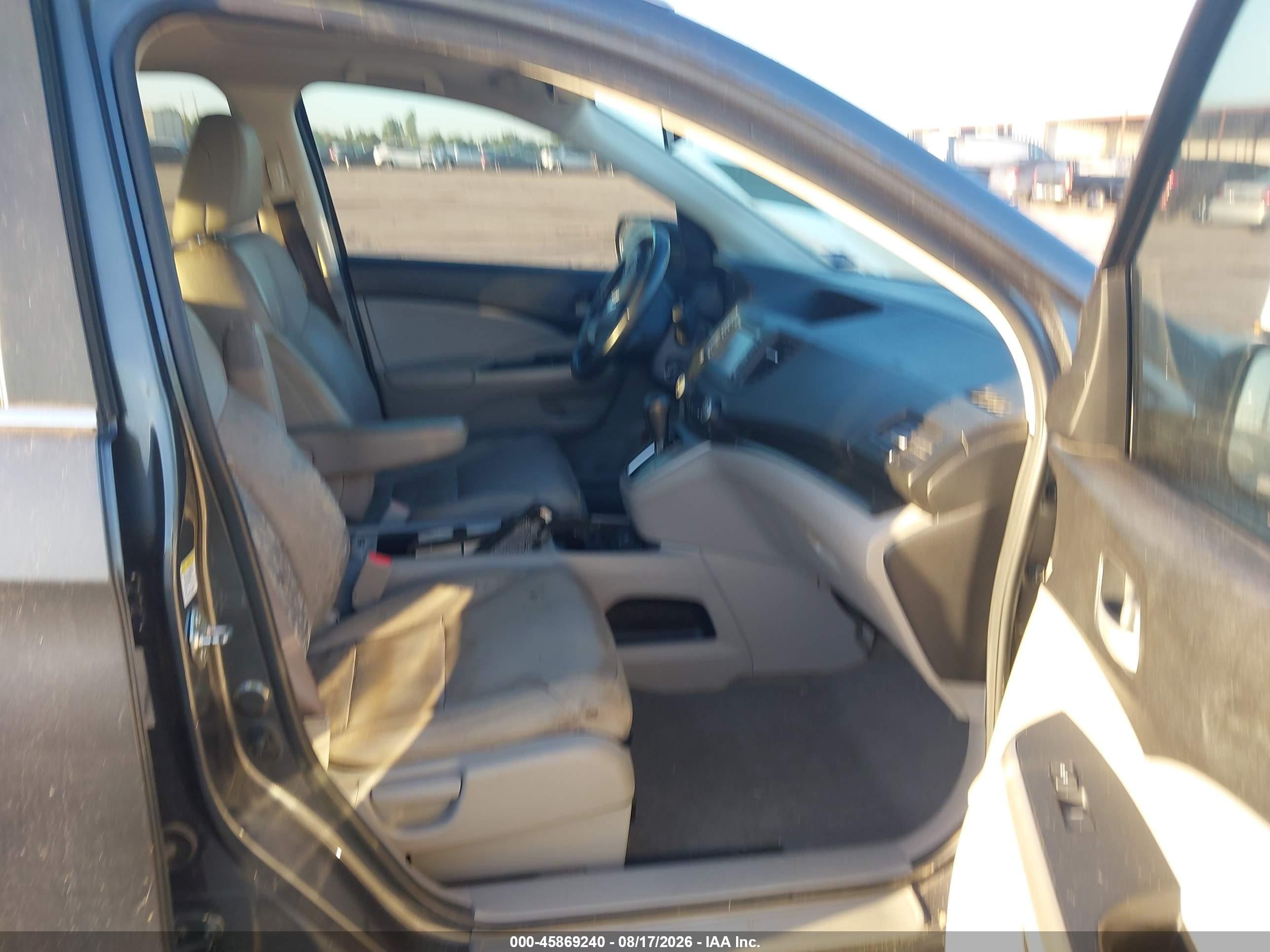 2013 Honda Cr-v Ex-l Gray vin: 5J6RM3H74DL015940