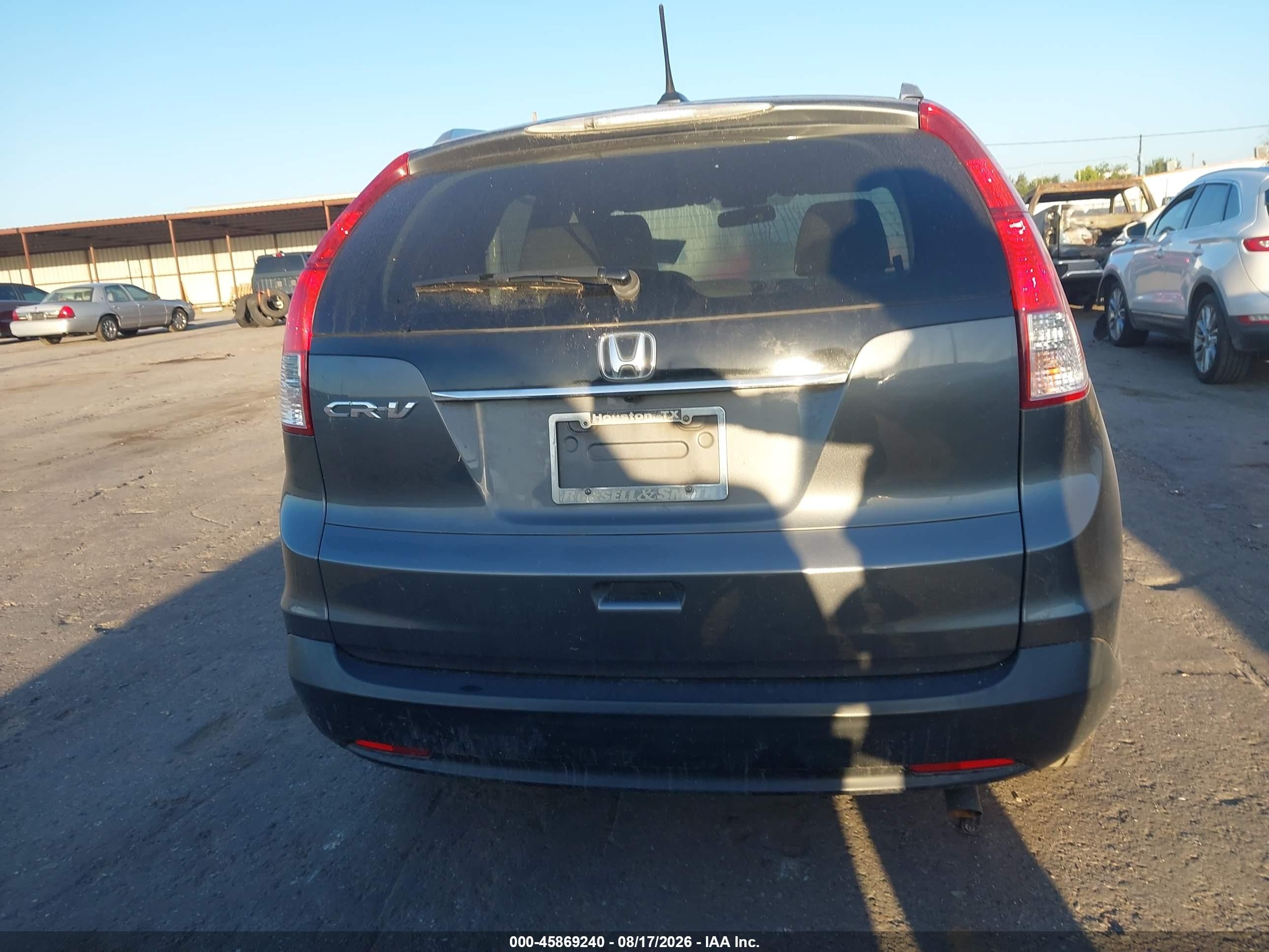 2013 Honda Cr-v Ex-l Gray vin: 5J6RM3H74DL015940