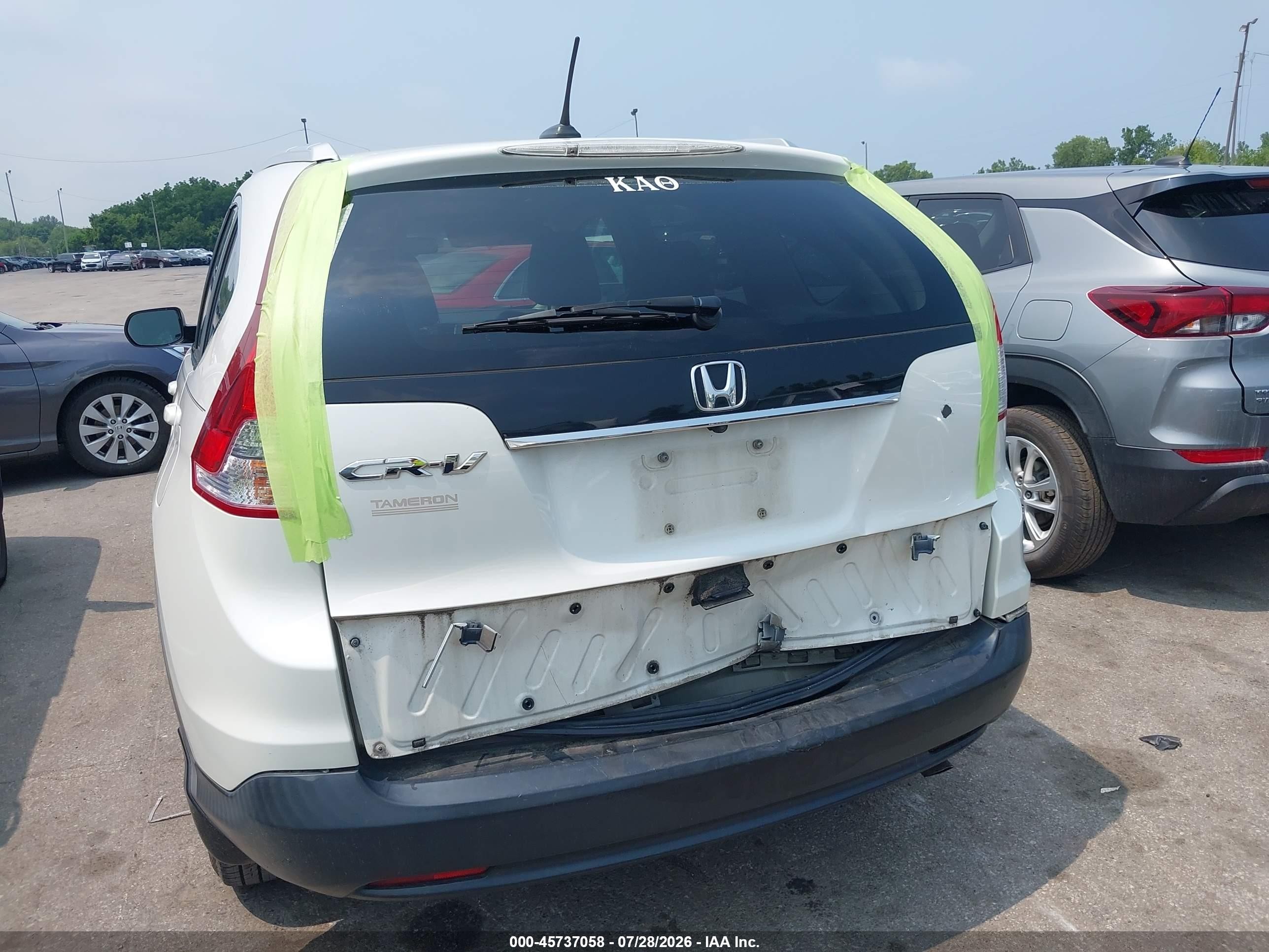 2013 Honda Cr-v Ex-l White vin: 5J6RM3H74DL016473