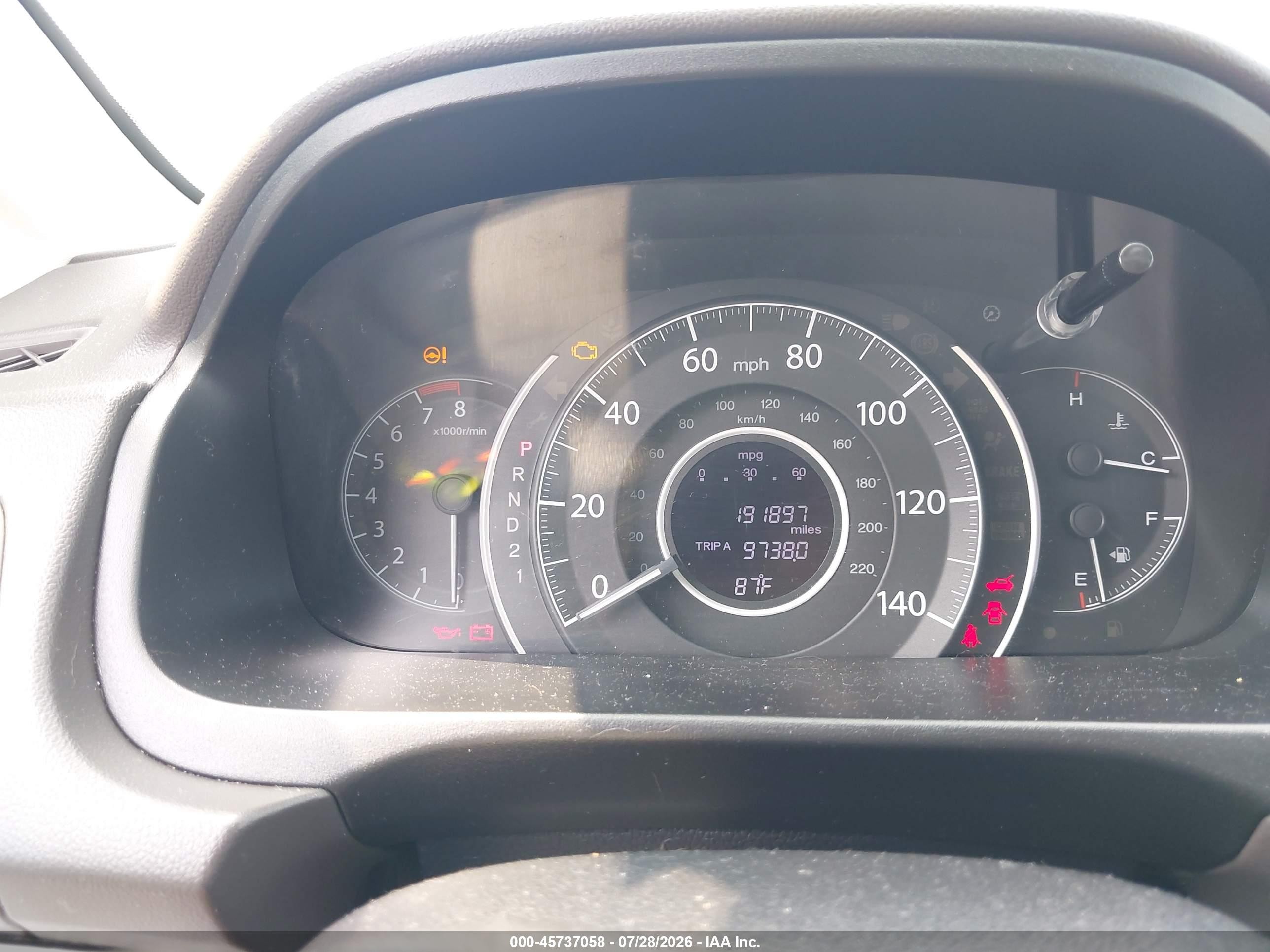 2013 Honda Cr-v Ex-l White vin: 5J6RM3H74DL016473