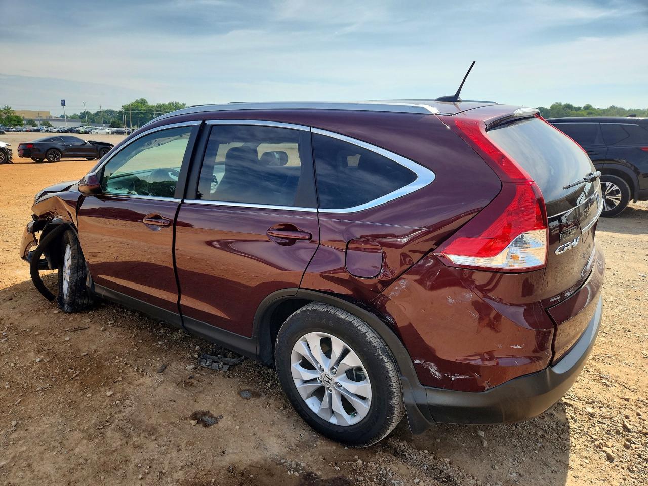 2013 Honda Cr-v Exl Burgundy vin: 5J6RM3H74DL017722