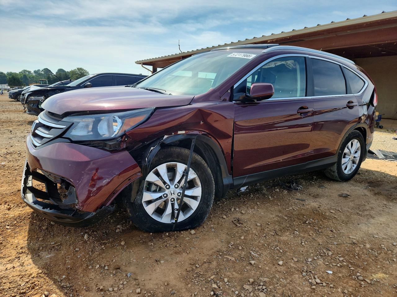 2013 Honda Cr-v Exl Burgundy vin: 5J6RM3H74DL017722