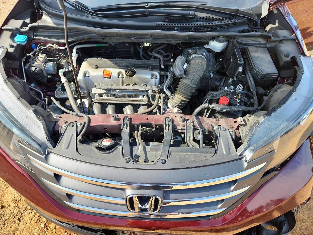 2013 Honda Cr-v Exl Burgundy vin: 5J6RM3H74DL017722