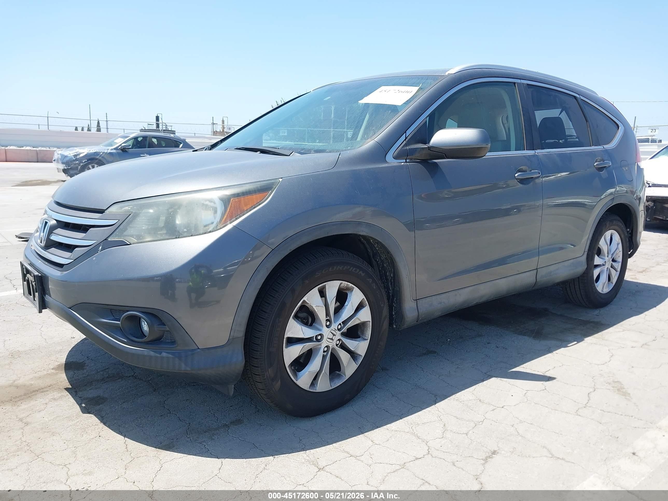 2013 Honda Cr-v Ex-l Серый vin: 5J6RM3H74DL022063
