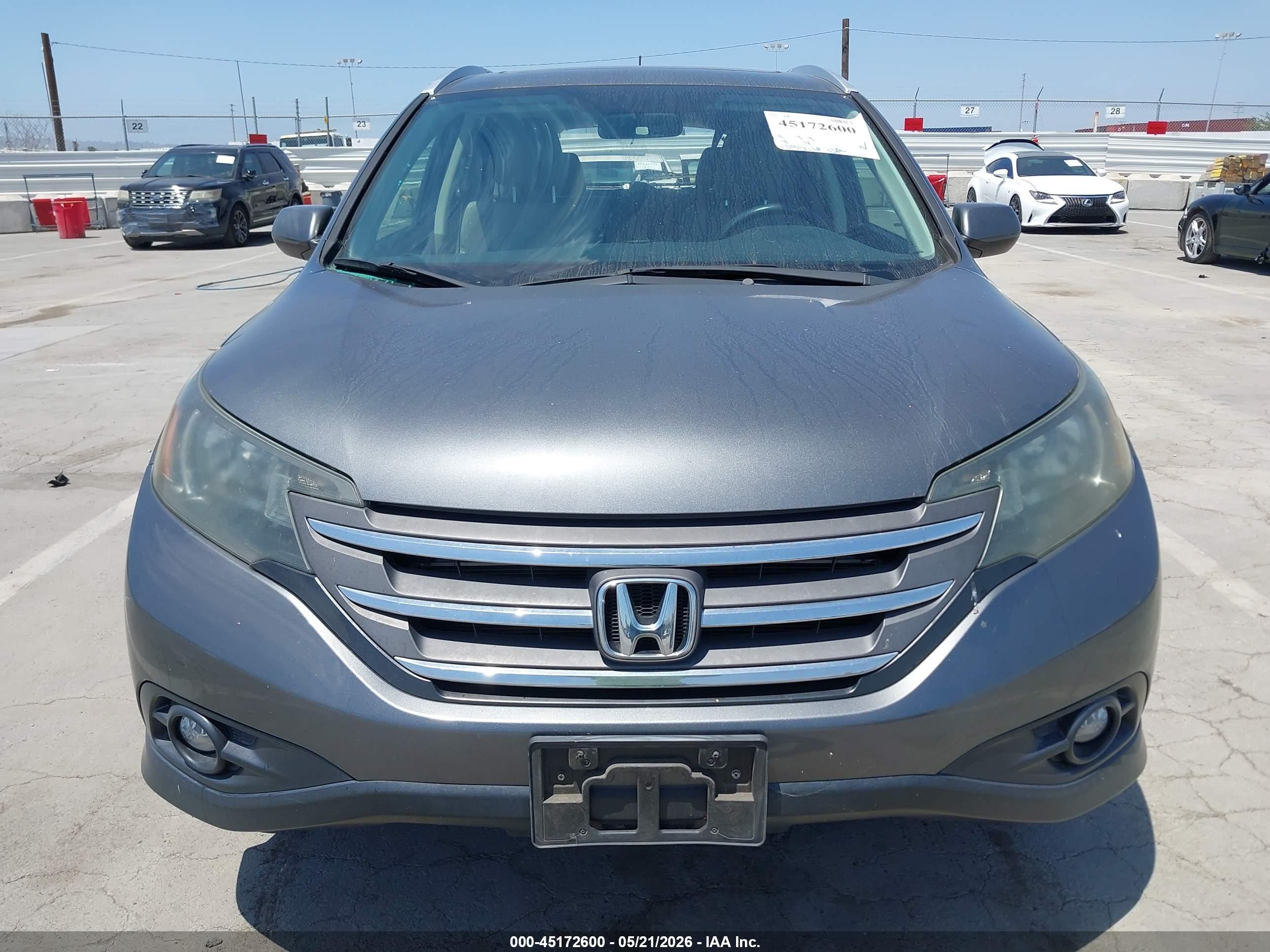 2013 Honda Cr-v Ex-l Серый vin: 5J6RM3H74DL022063