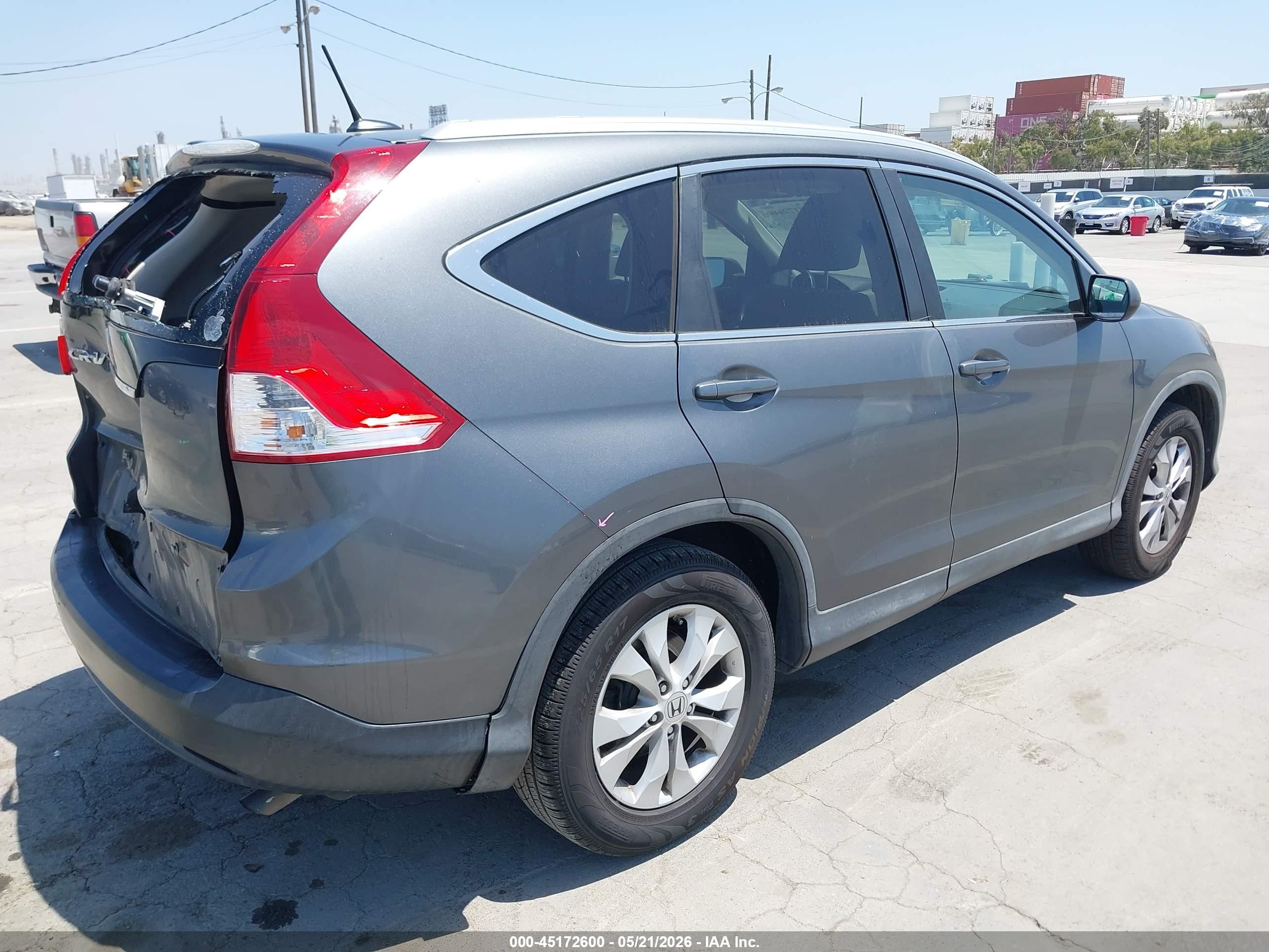 2013 Honda Cr-v Ex-l Серый vin: 5J6RM3H74DL022063
