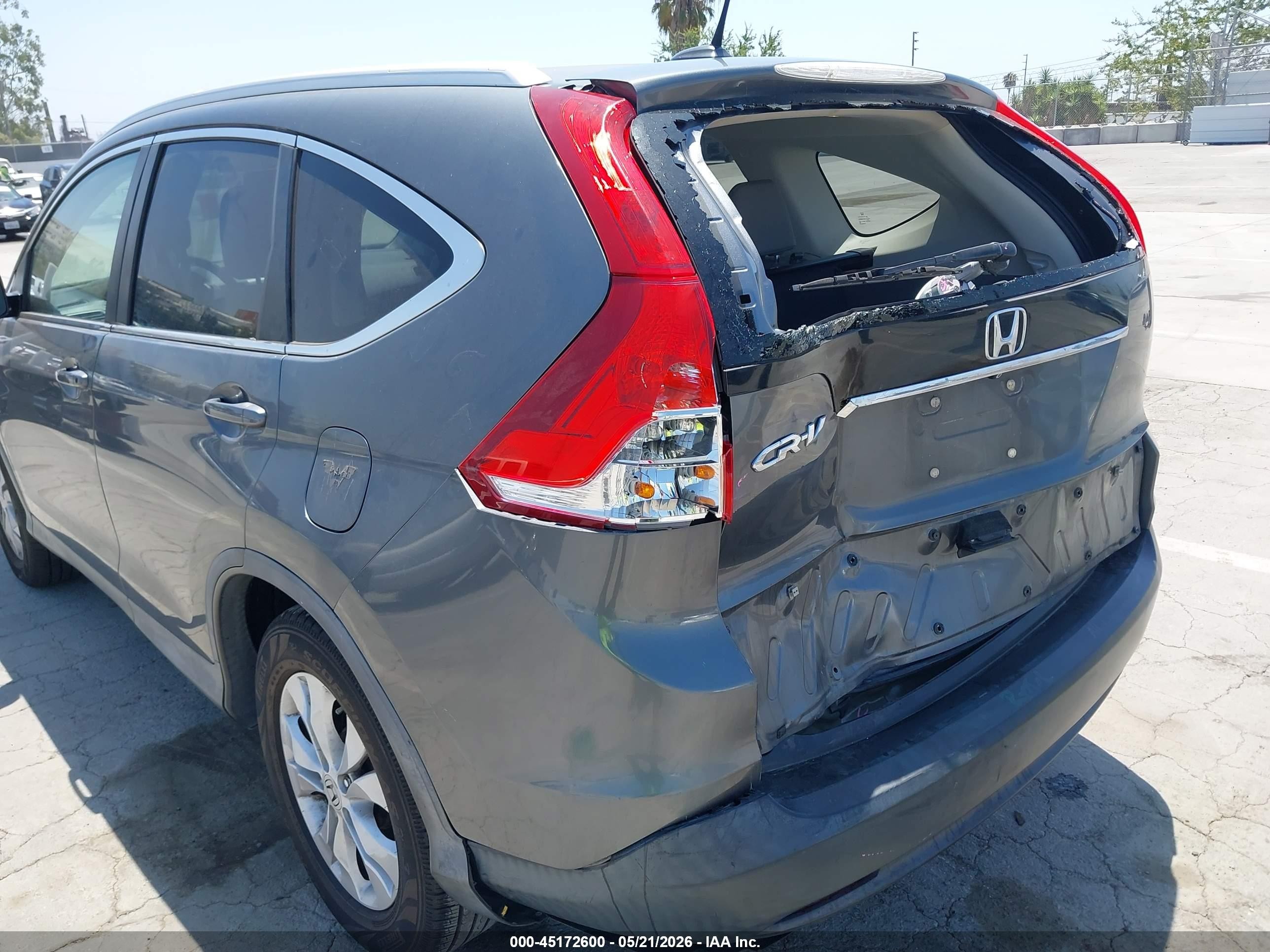 2013 Honda Cr-v Ex-l Серый vin: 5J6RM3H74DL022063