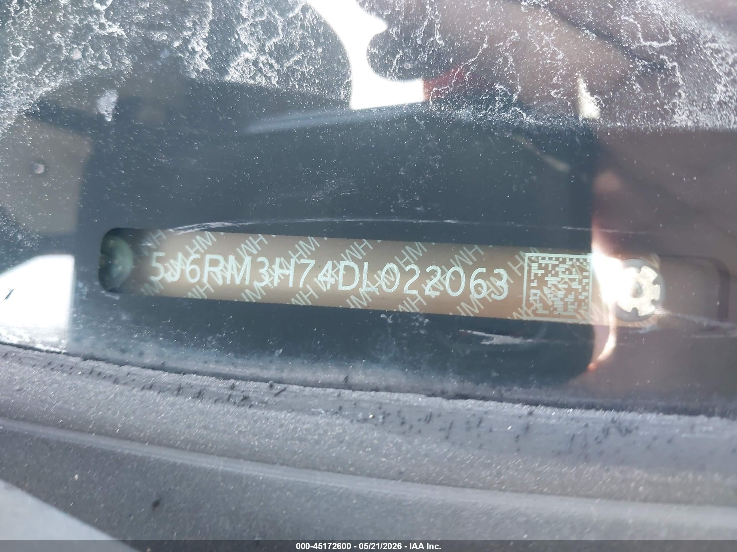 2013 Honda Cr-v Ex-l Серый vin: 5J6RM3H74DL022063