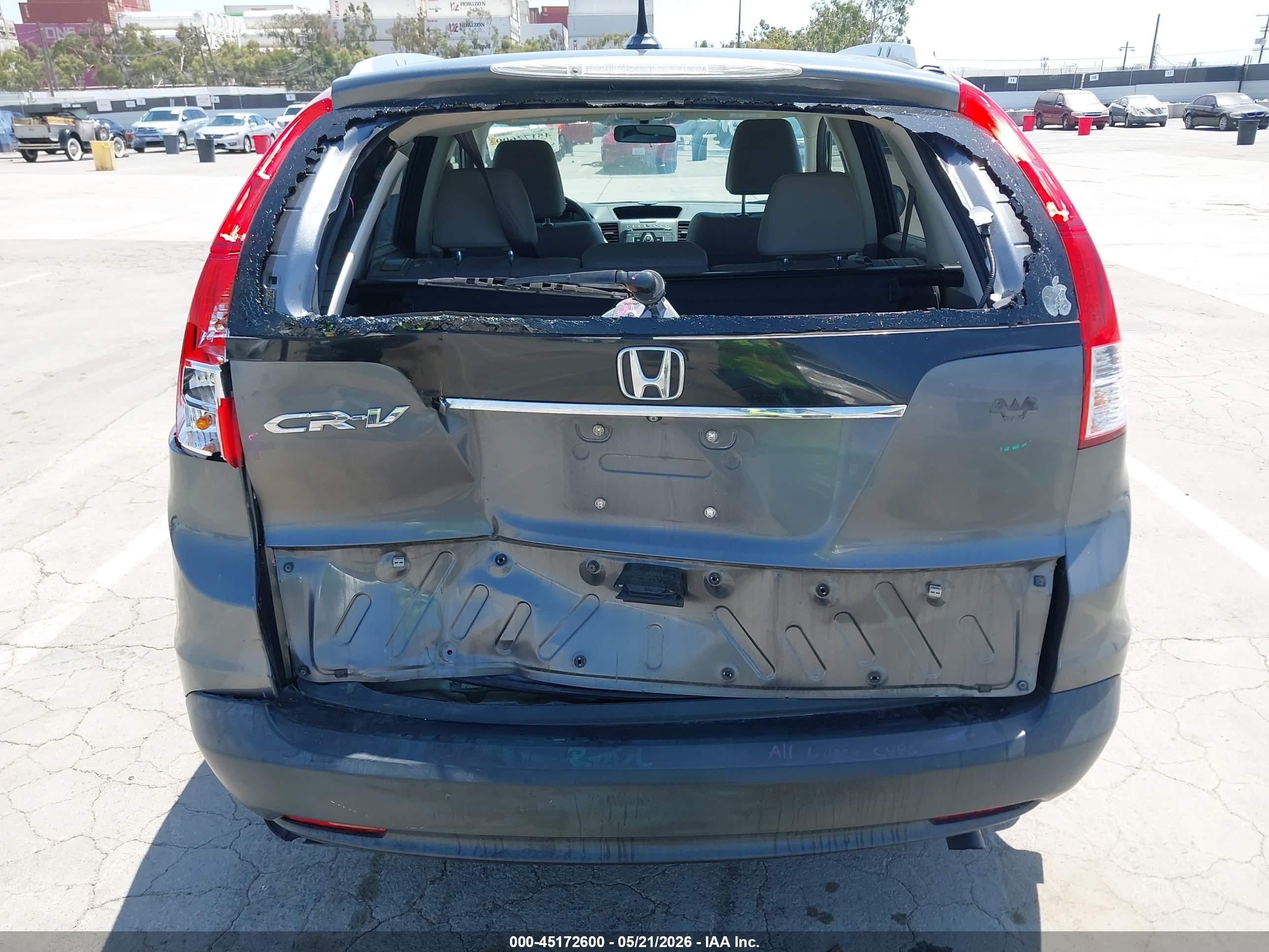 2013 Honda Cr-v Ex-l Серый vin: 5J6RM3H74DL022063