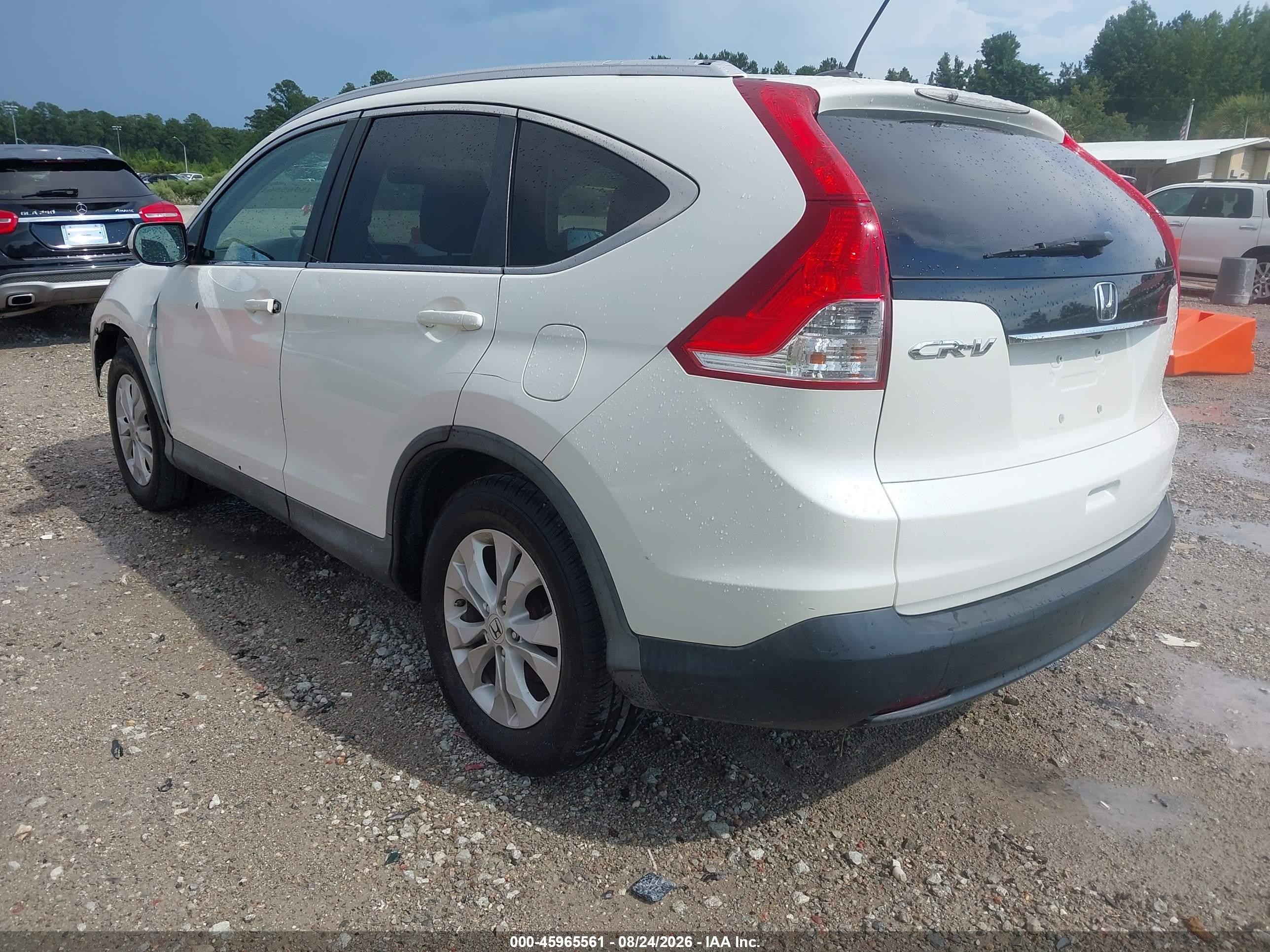 2013 Honda Cr-v Ex-l Белый vin: 5J6RM3H74DL022838
