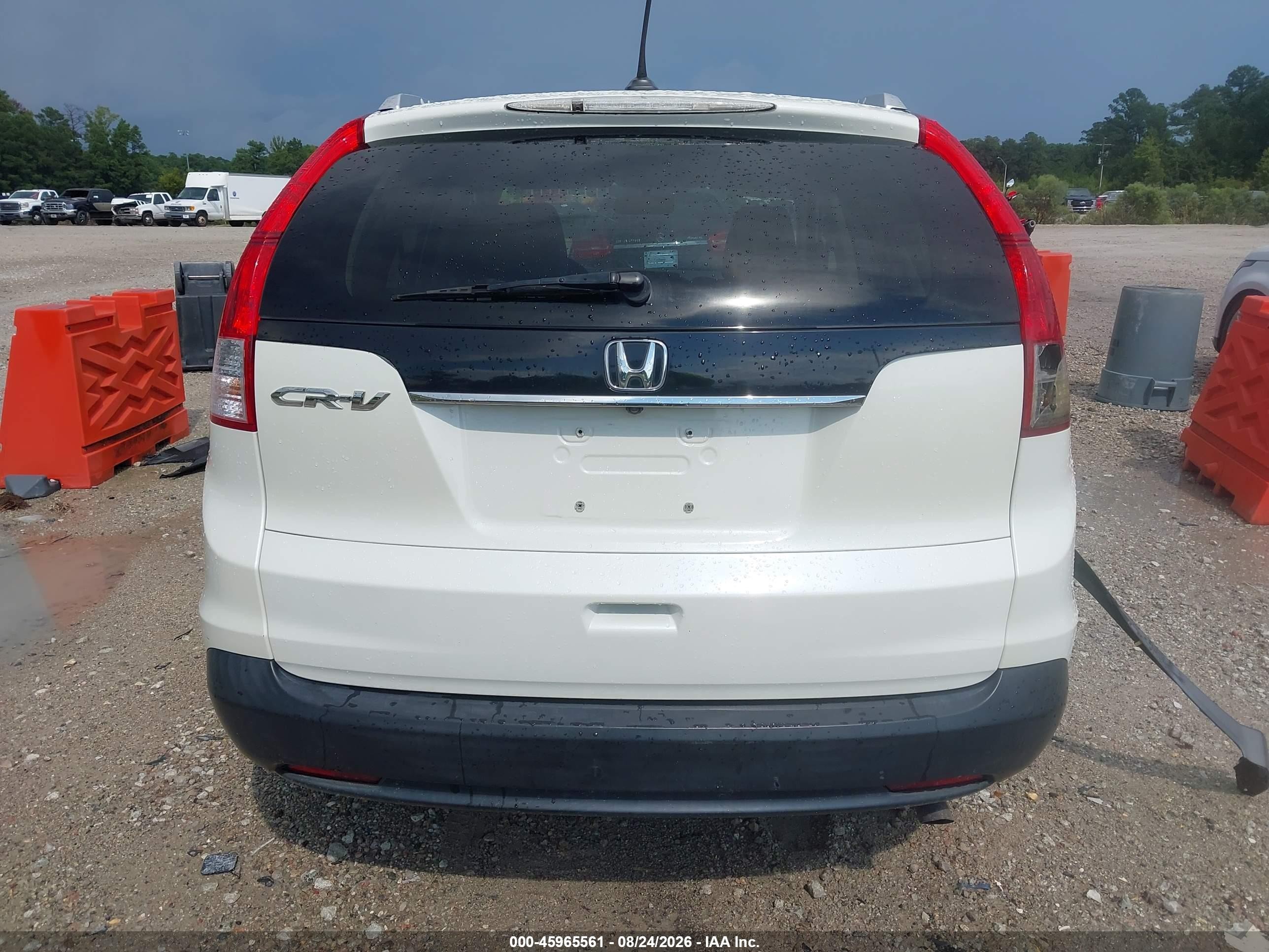 2013 Honda Cr-v Ex-l Белый vin: 5J6RM3H74DL022838