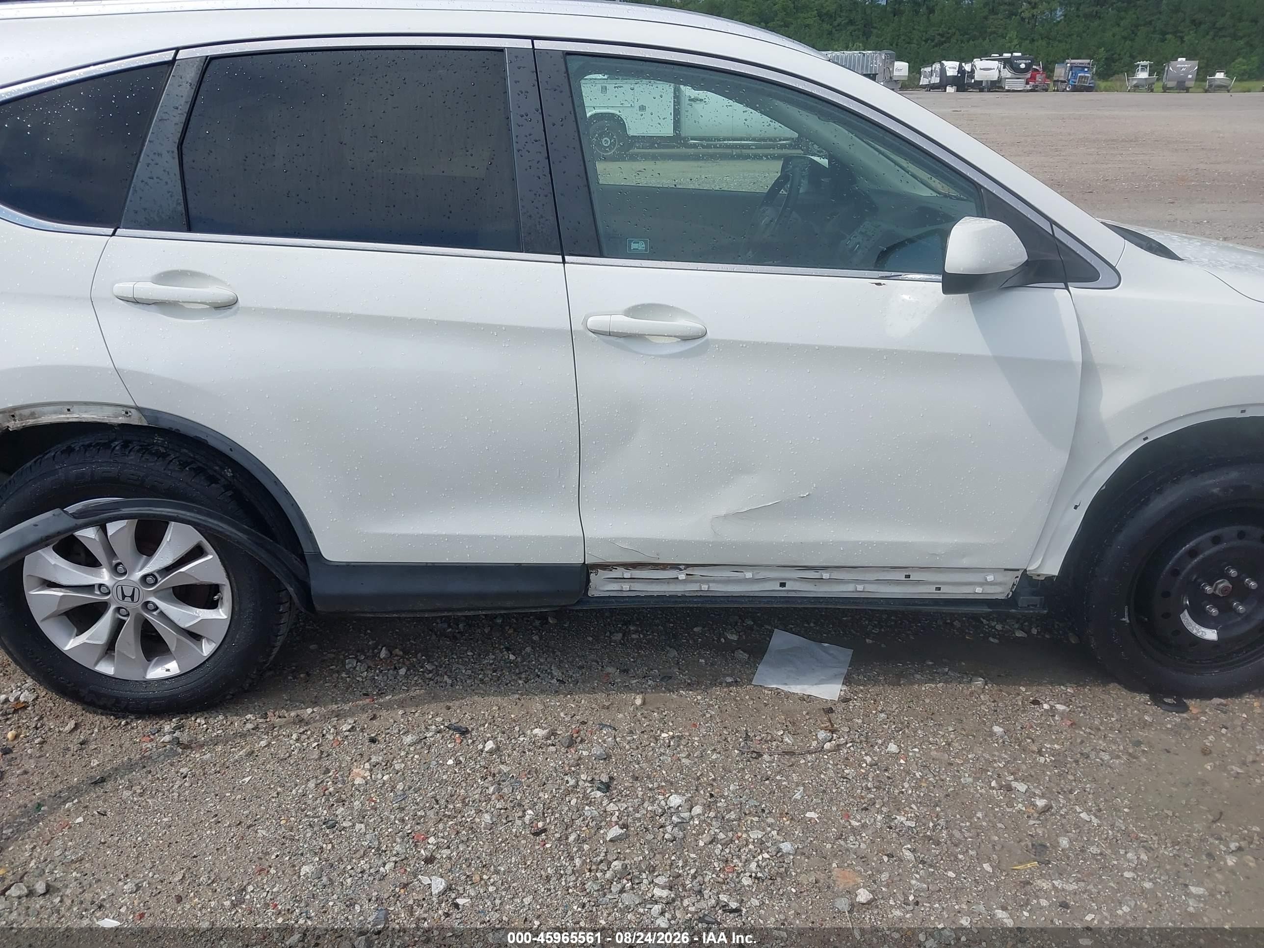 2013 Honda Cr-v Ex-l Белый vin: 5J6RM3H74DL022838