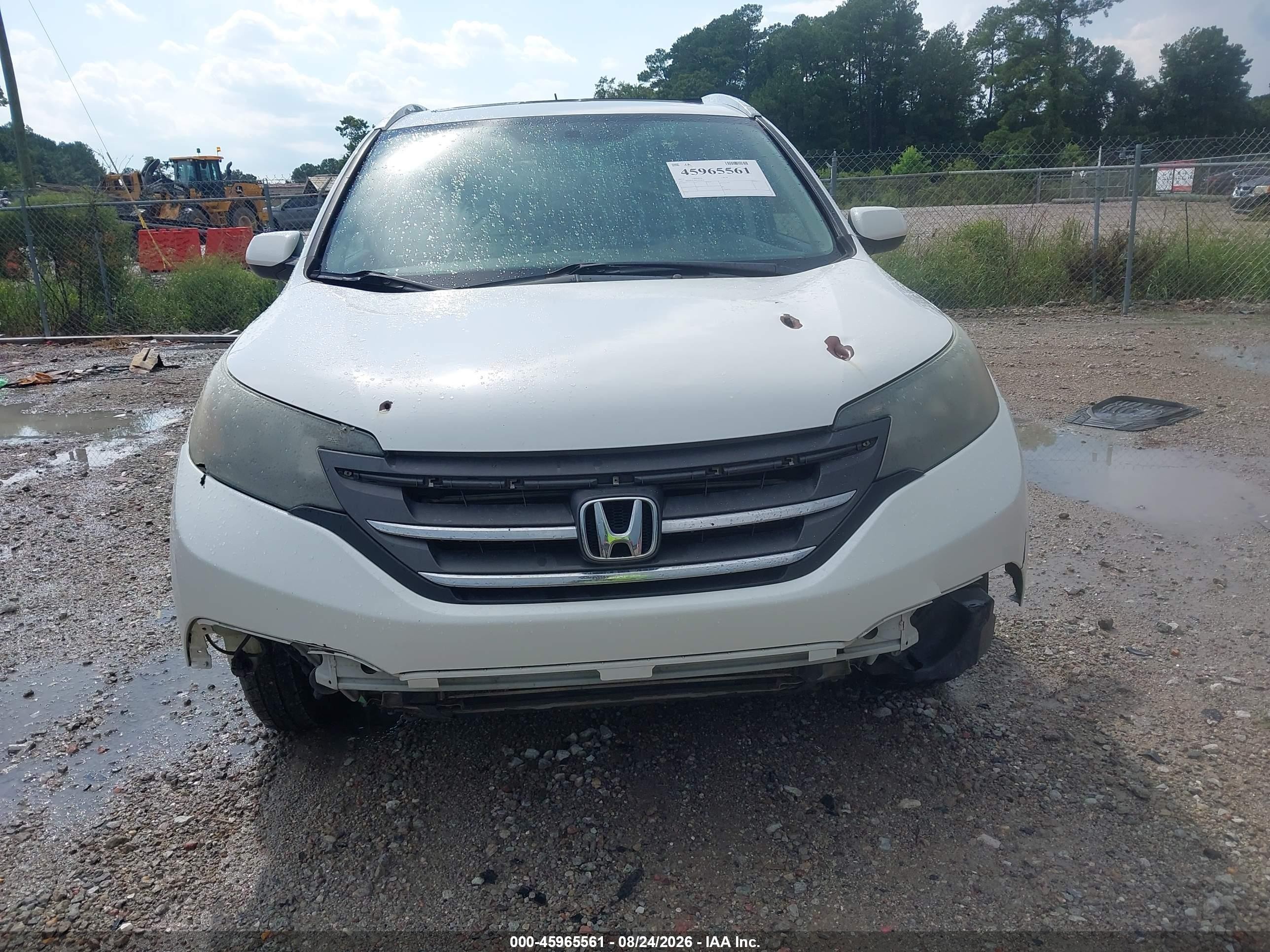 2013 Honda Cr-v Ex-l Белый vin: 5J6RM3H74DL022838