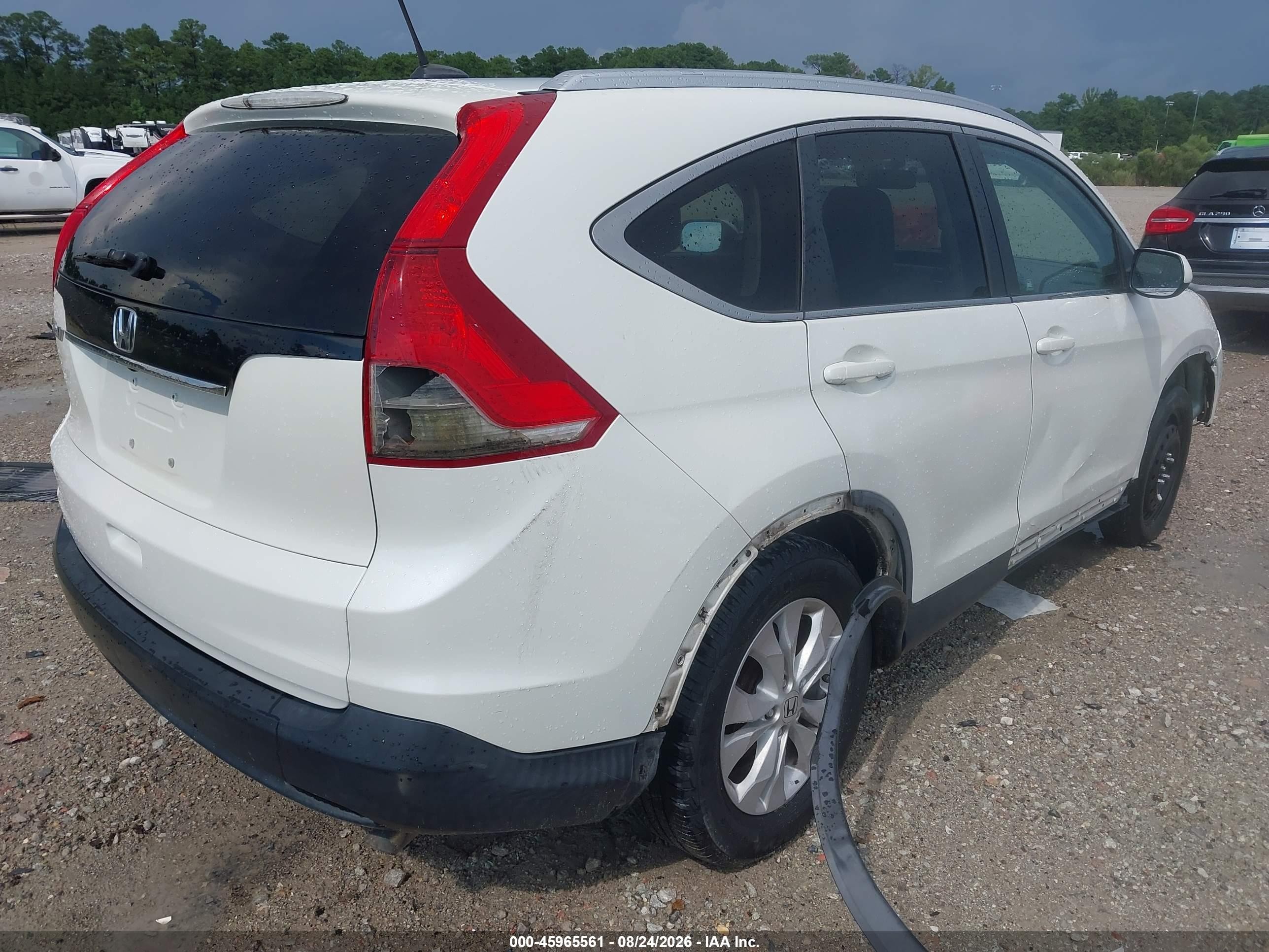 2013 Honda Cr-v Ex-l Белый vin: 5J6RM3H74DL022838