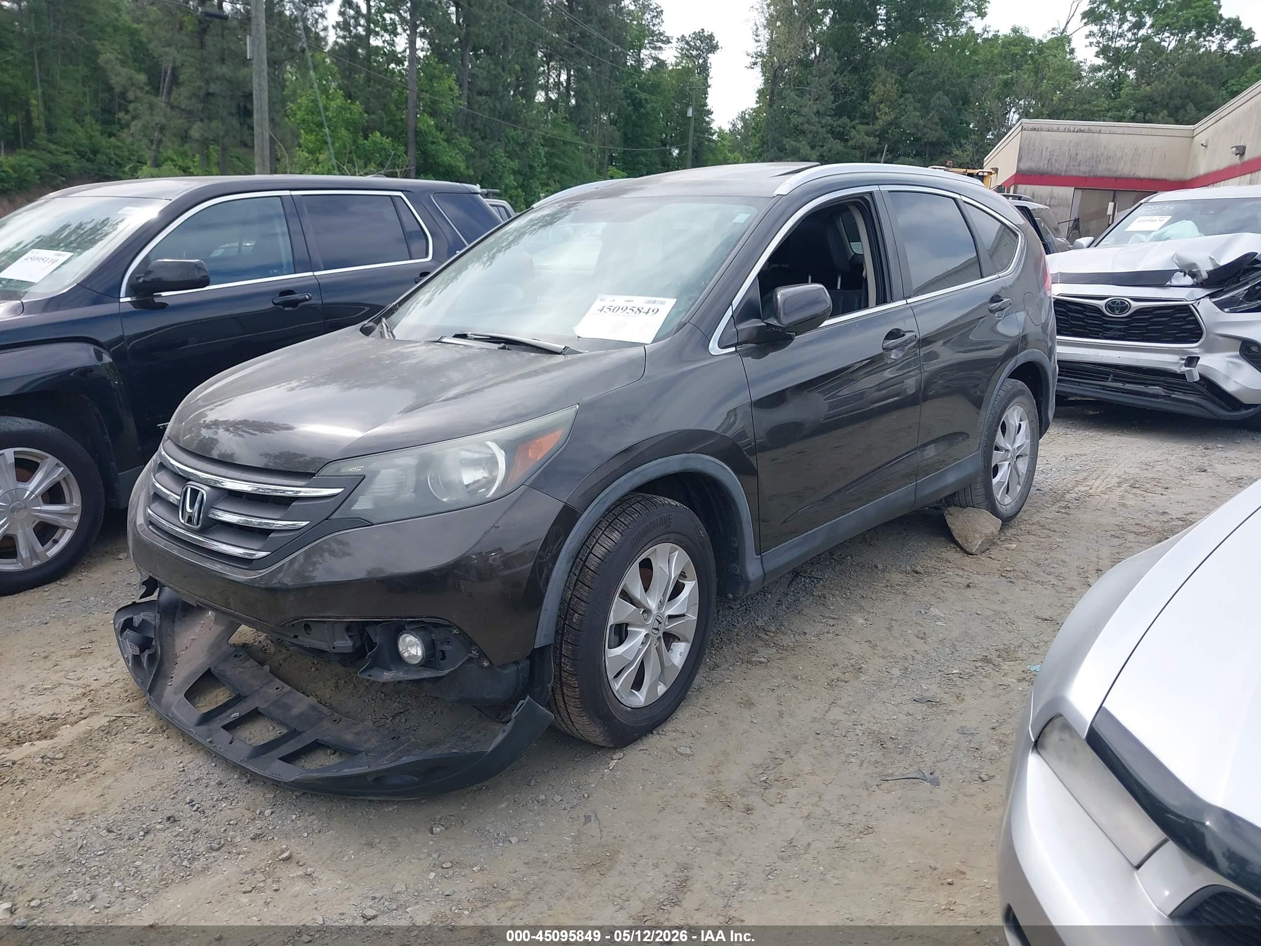 2013 Honda Cr-v Ex-l Black vin: 5J6RM3H74DL045892