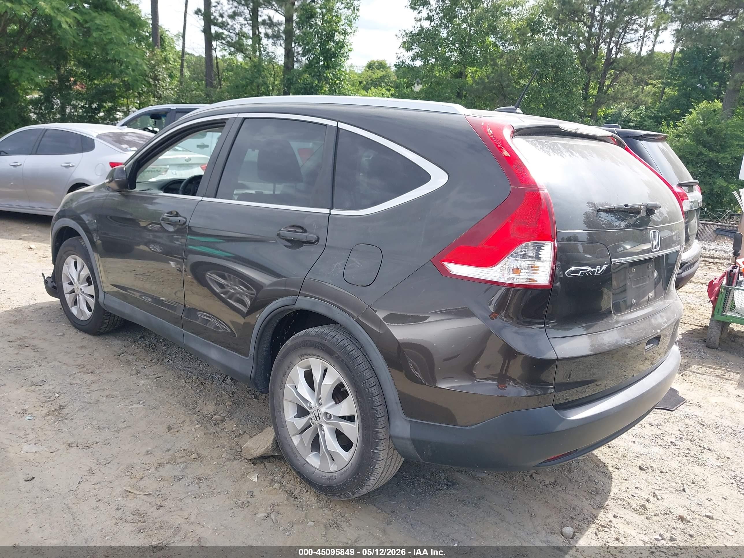 2013 Honda Cr-v Ex-l Black vin: 5J6RM3H74DL045892