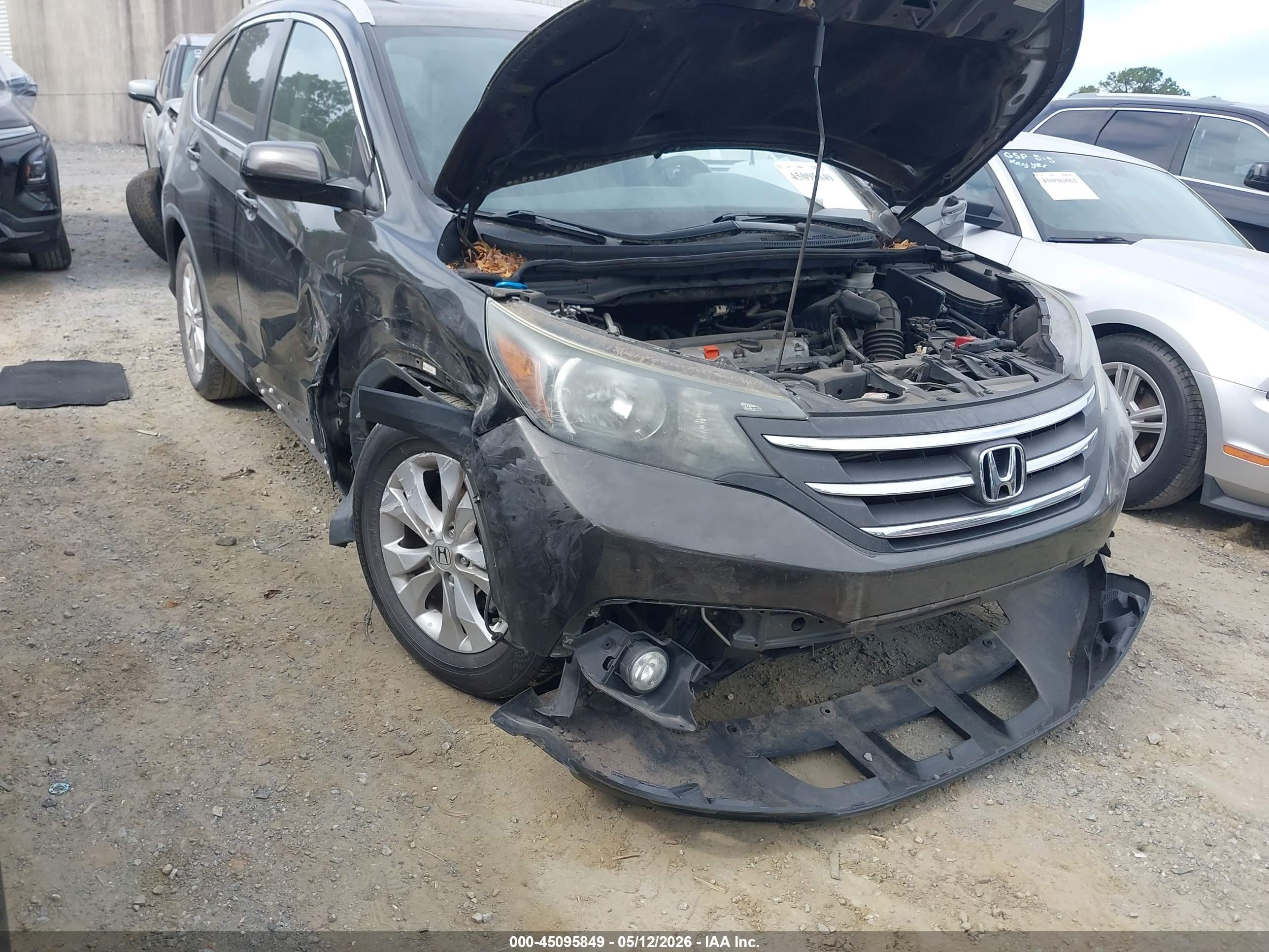 2013 Honda Cr-v Ex-l Black vin: 5J6RM3H74DL045892