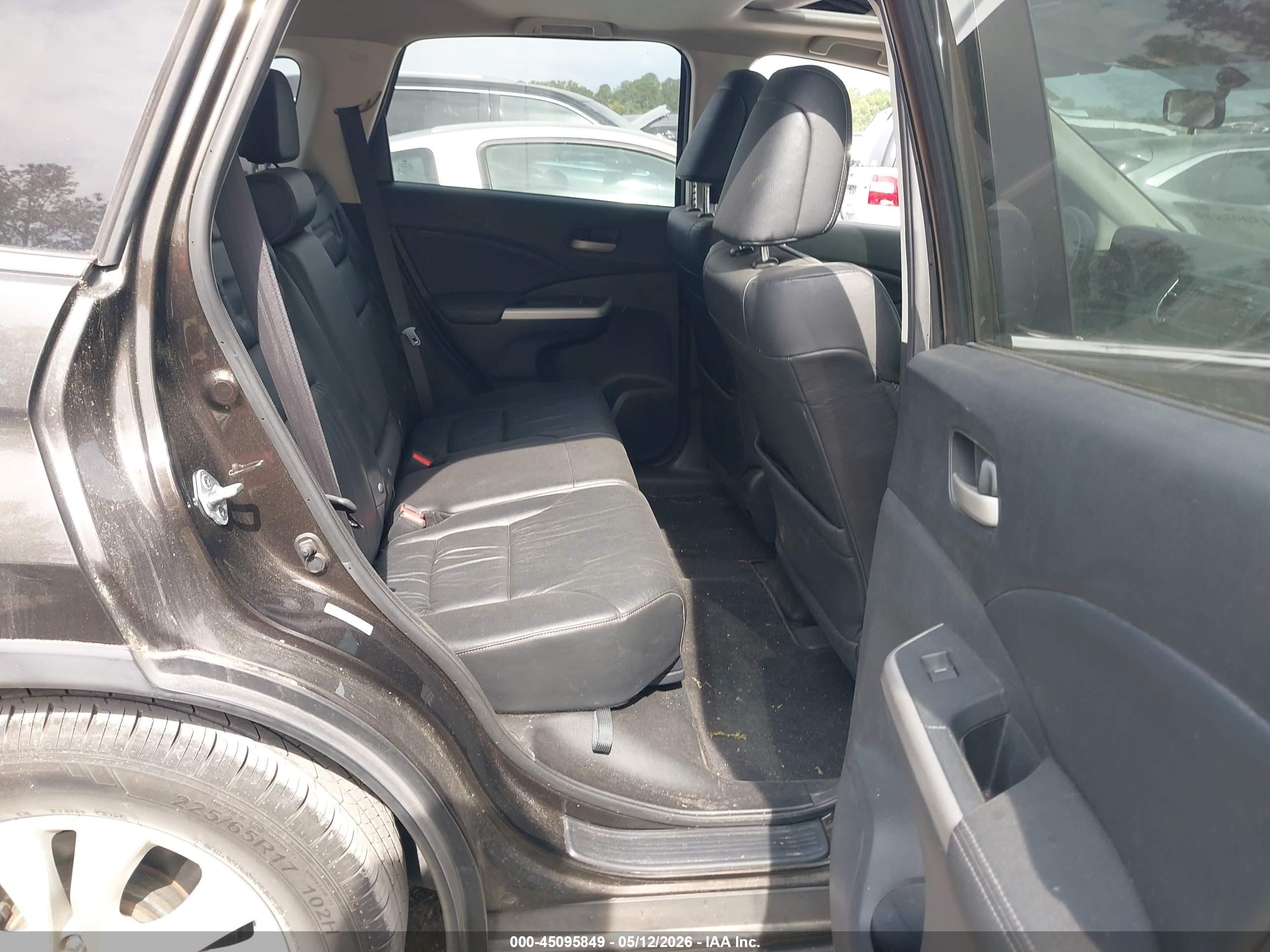 2013 Honda Cr-v Ex-l Black vin: 5J6RM3H74DL045892