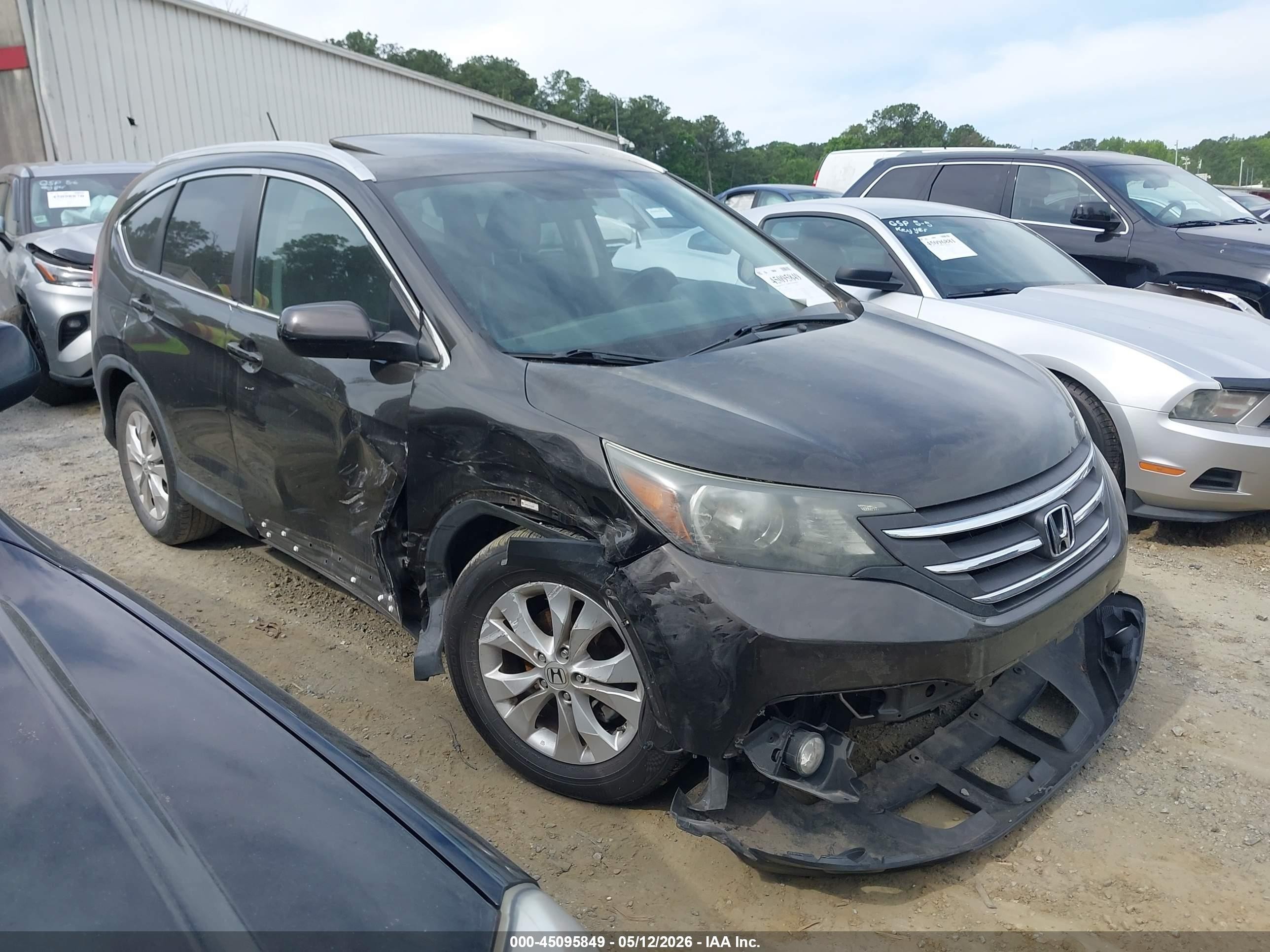 2013 Honda Cr-v Ex-l Black vin: 5J6RM3H74DL045892