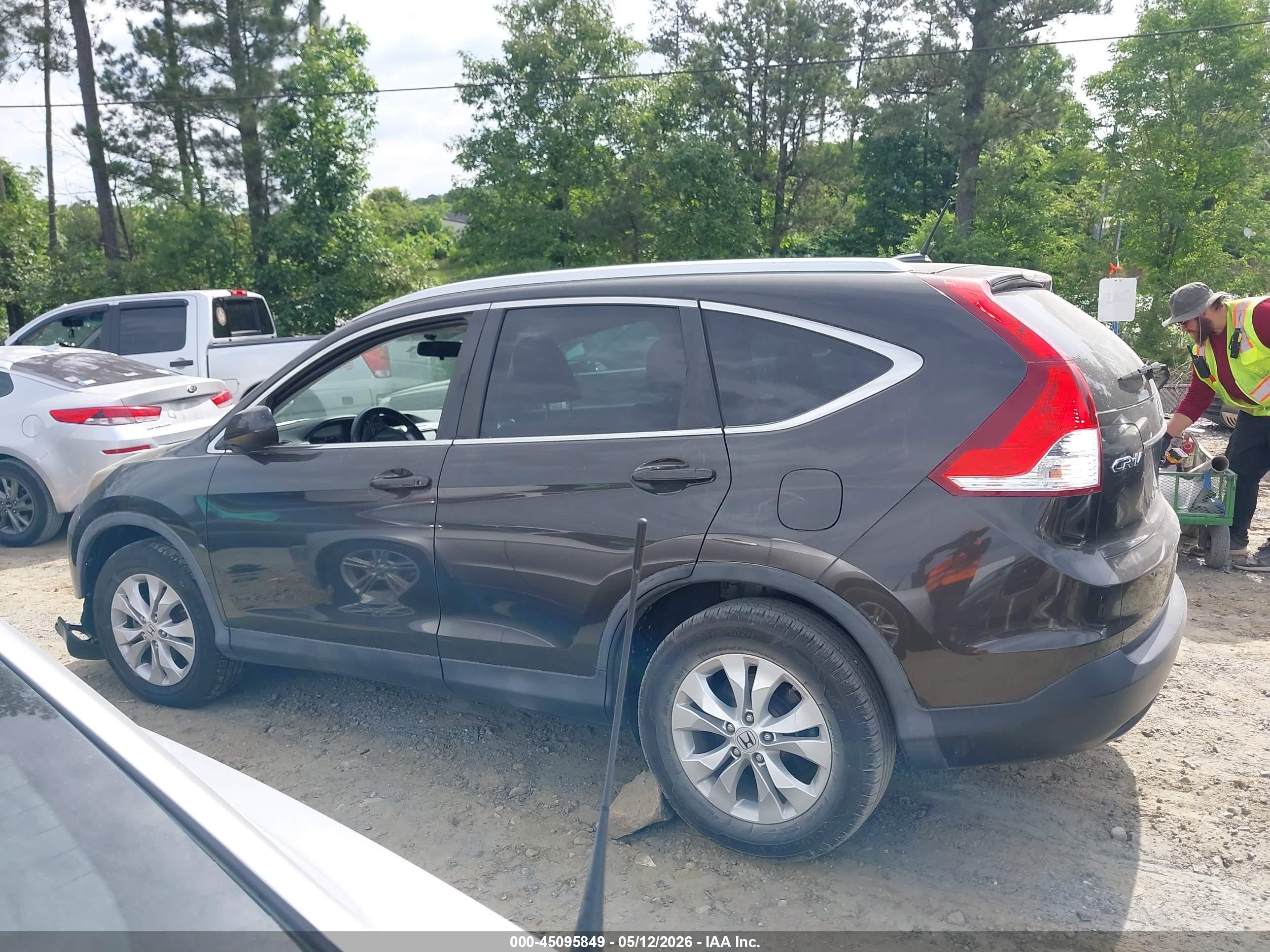 2013 Honda Cr-v Ex-l Black vin: 5J6RM3H74DL045892