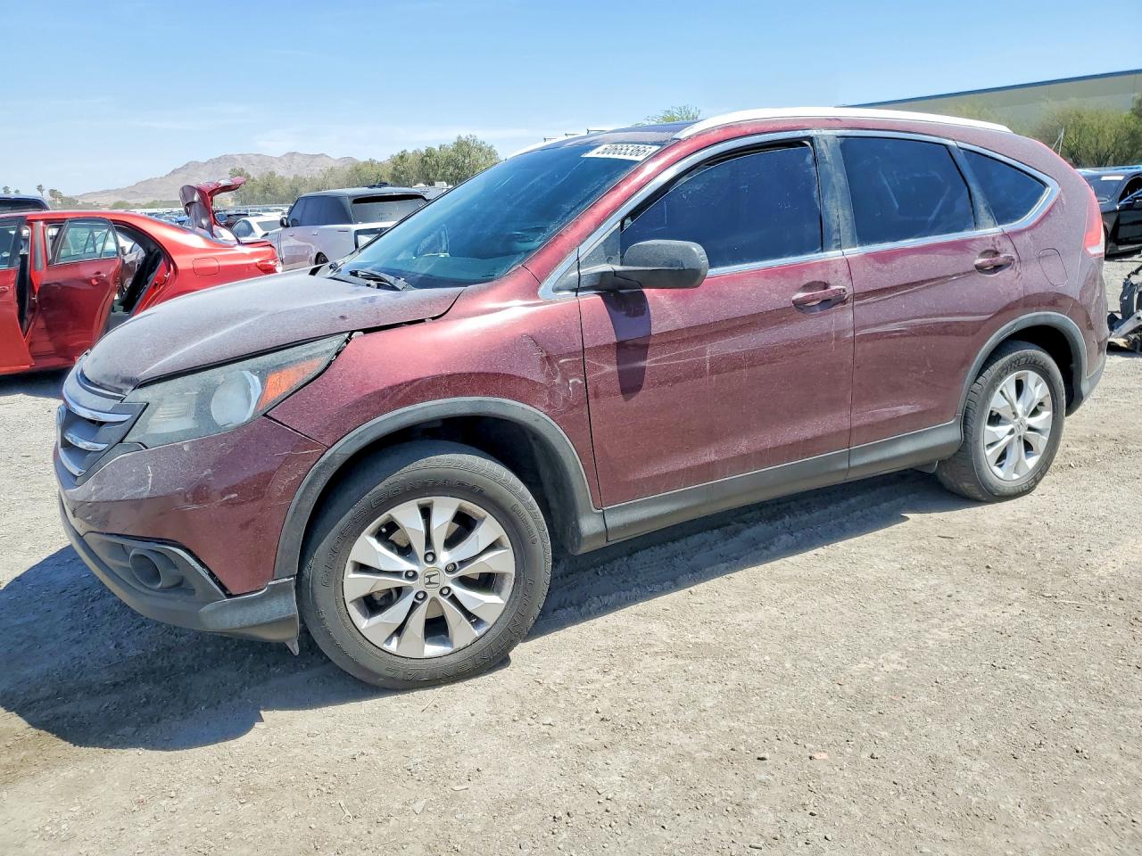 2014 Honda Cr-v Exl Бордовый vin: 5J6RM3H74EL004230