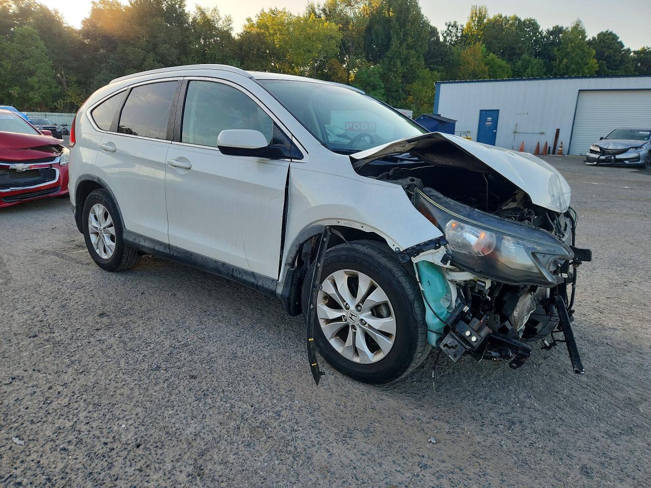 2014 Honda Cr-v Exl White vin: 5J6RM3H74EL022162