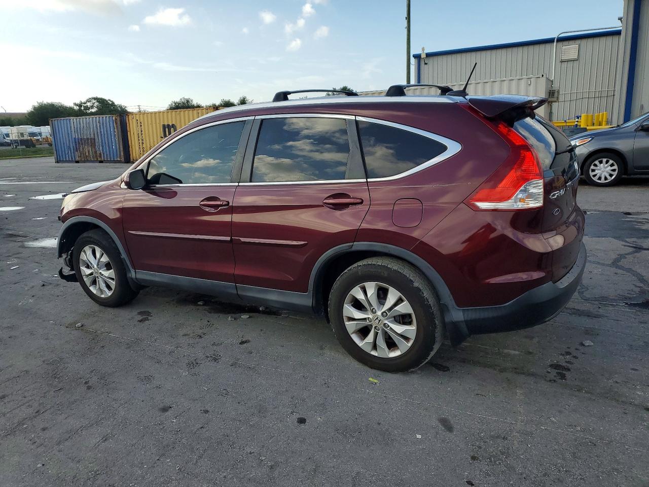 2014 Honda Cr-v Exl Burgundy vin: 5J6RM3H74EL023022