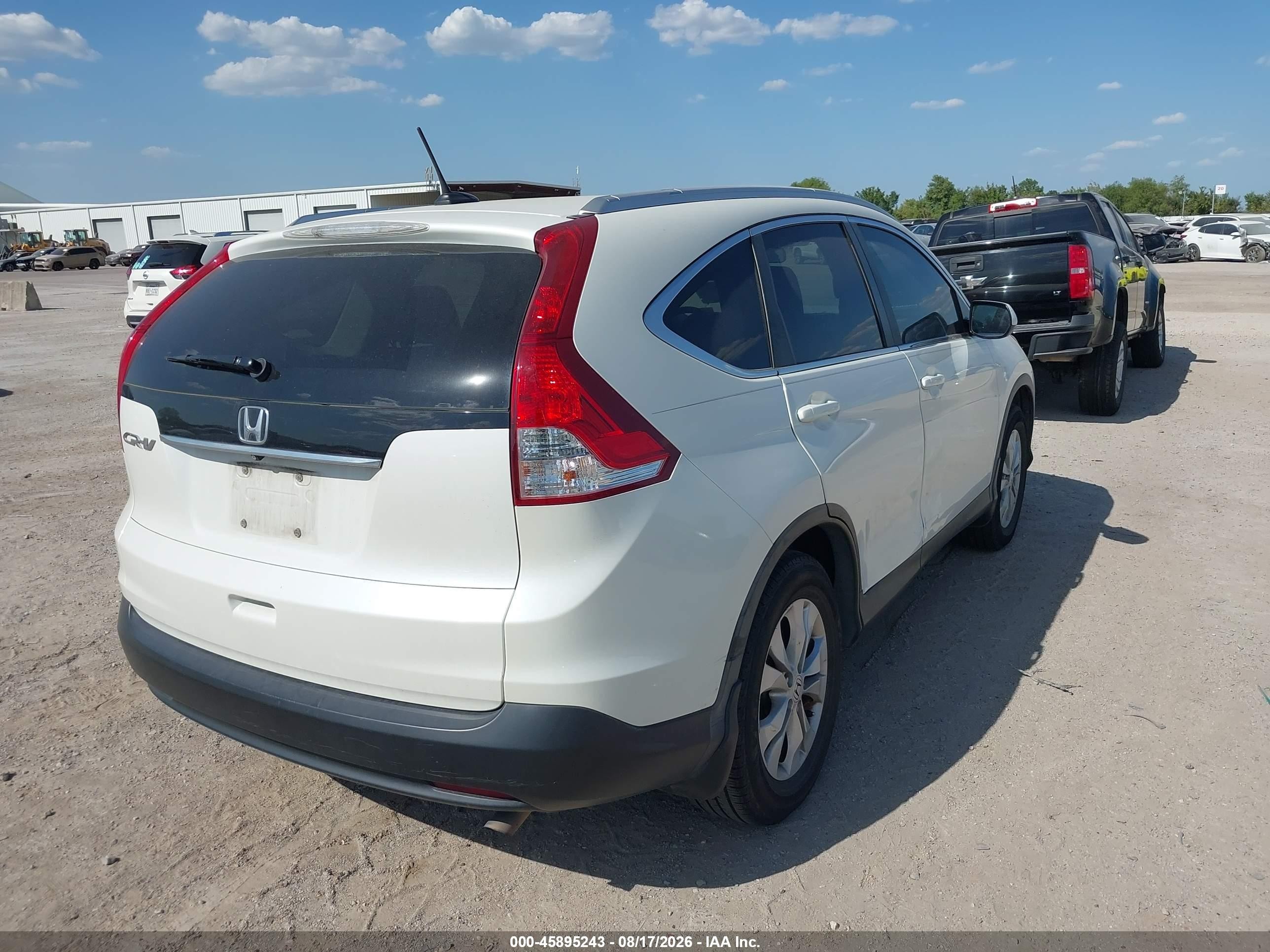 2014 Honda Cr-v Ex-l Белый vin: 5J6RM3H74EL026874