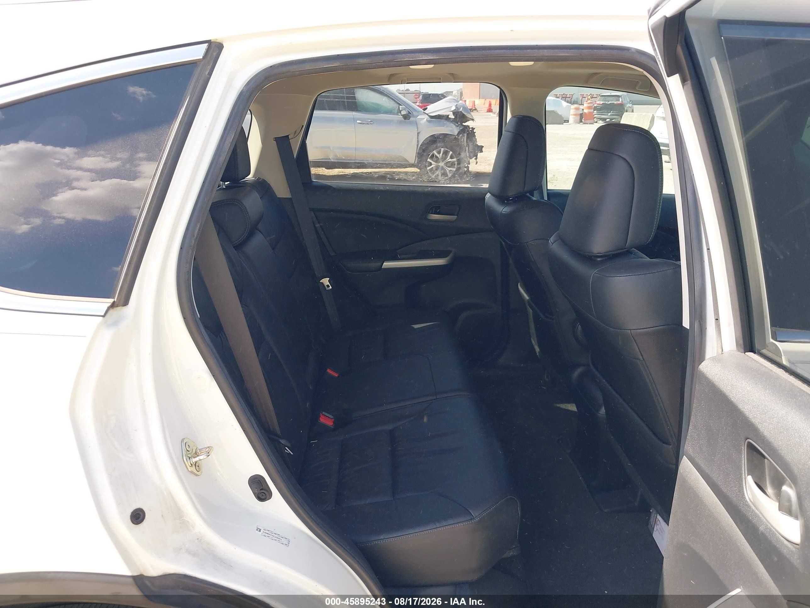 2014 Honda Cr-v Ex-l Белый vin: 5J6RM3H74EL026874