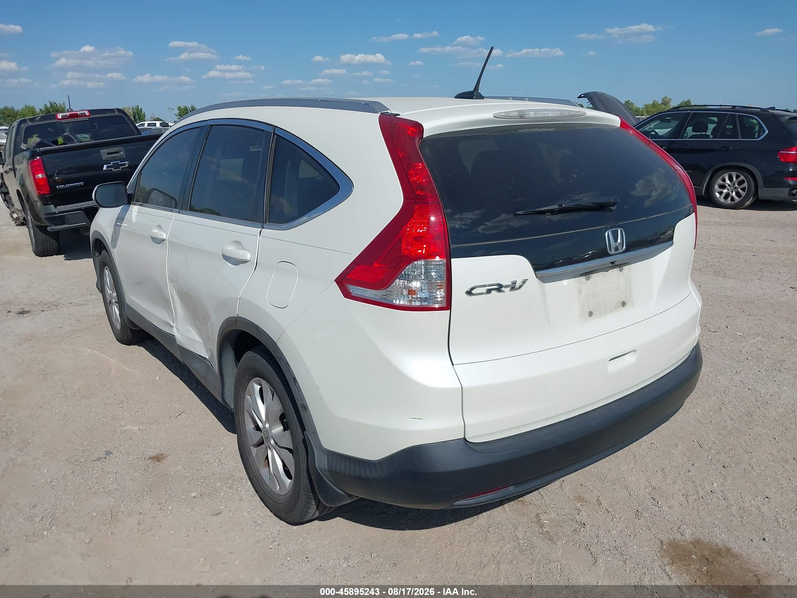 2014 Honda Cr-v Ex-l Белый vin: 5J6RM3H74EL026874