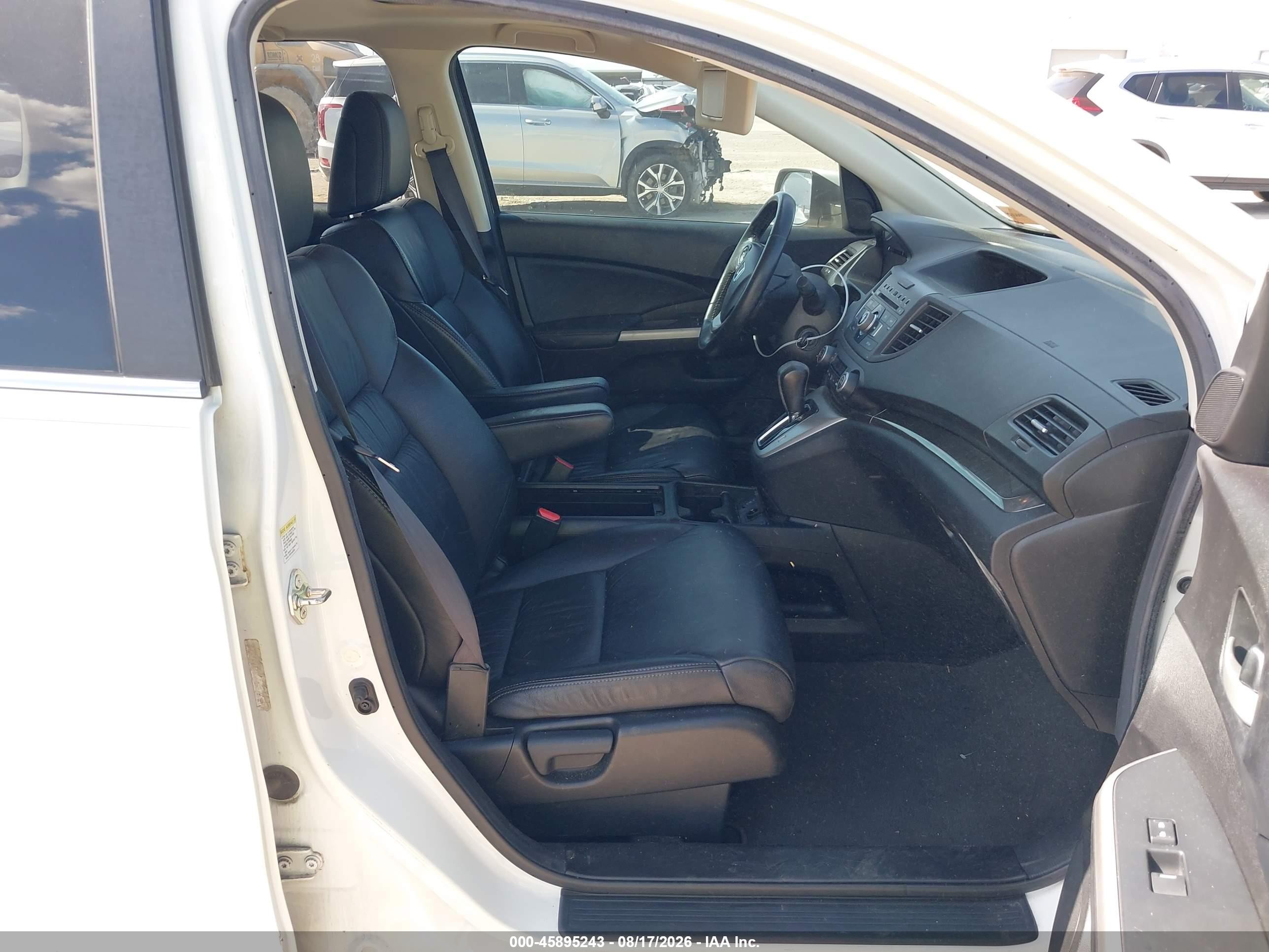 2014 Honda Cr-v Ex-l Белый vin: 5J6RM3H74EL026874