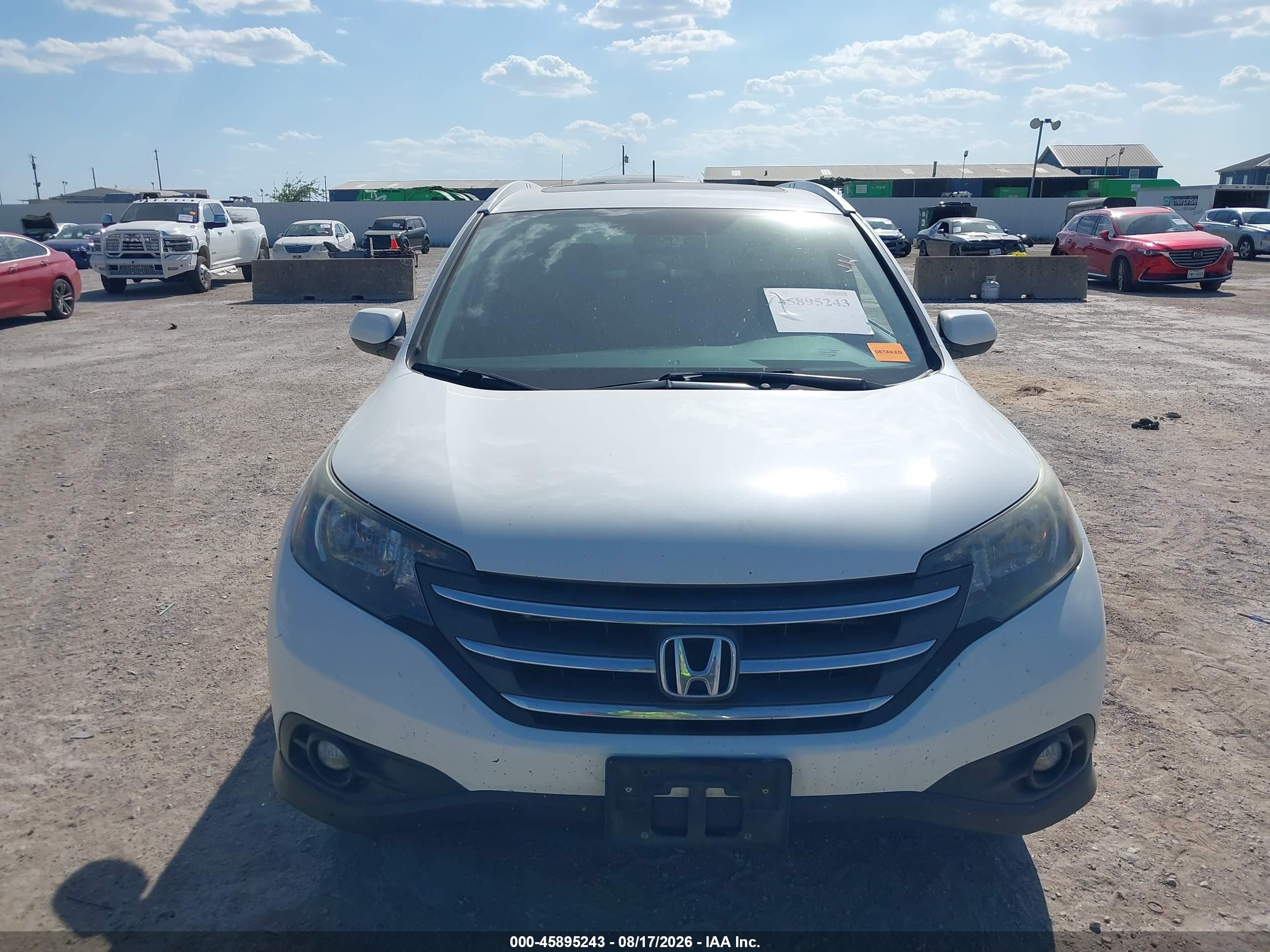 2014 Honda Cr-v Ex-l Белый vin: 5J6RM3H74EL026874