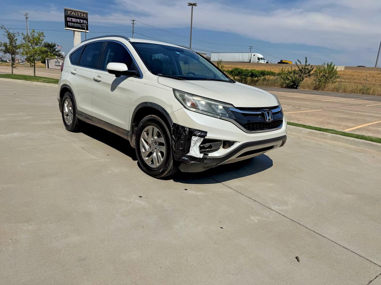 2015 Honda Cr-v Exl White vin: 5J6RM3H74FL007937