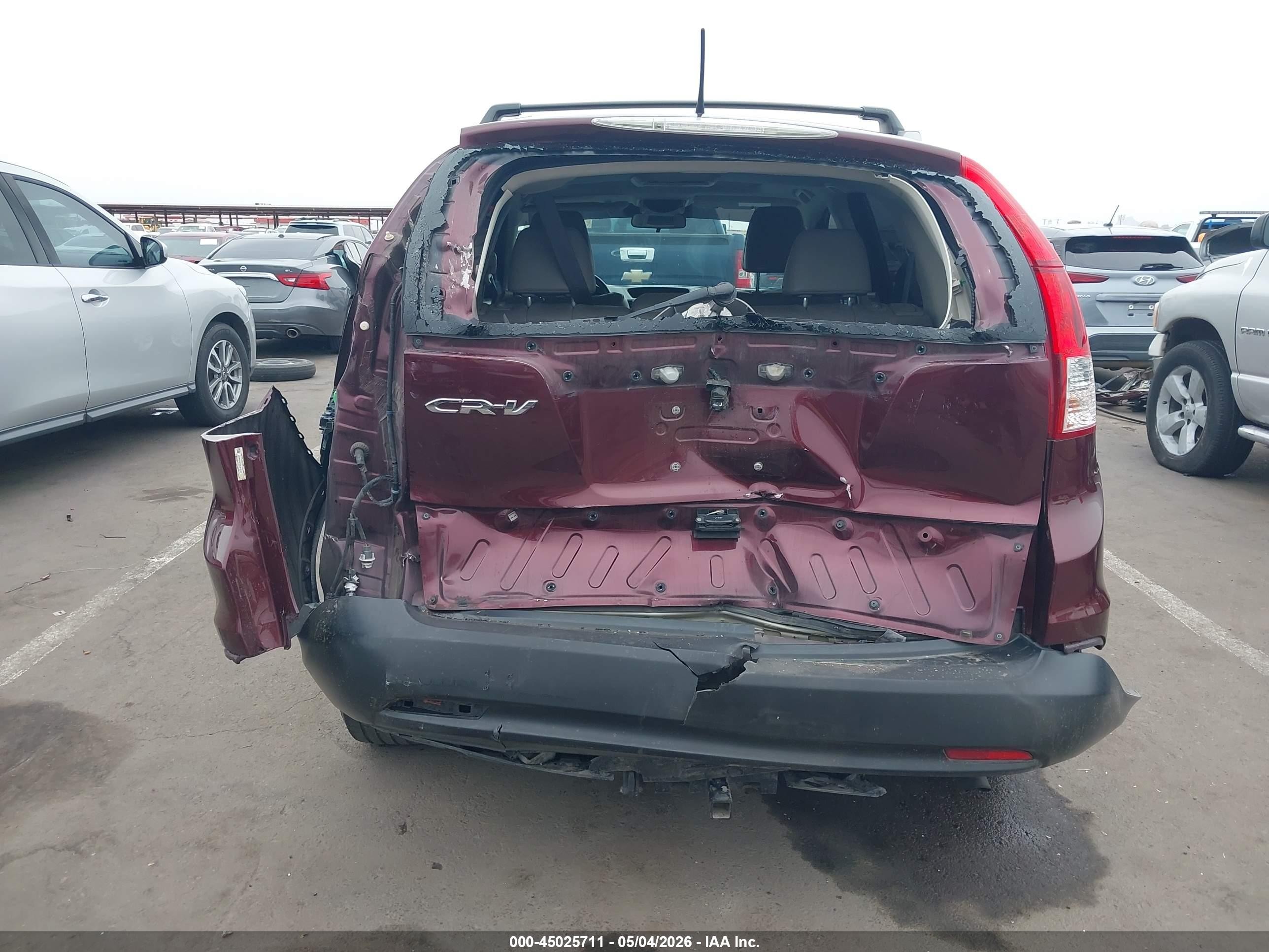 2012 Honda Cr-v Ex-l Maroon vin: 5J6RM3H75CL010261