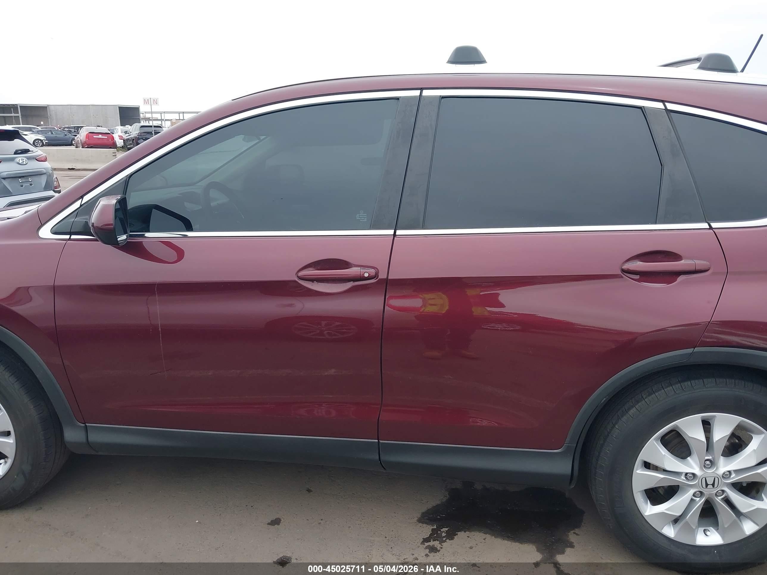 2012 Honda Cr-v Ex-l Maroon vin: 5J6RM3H75CL010261