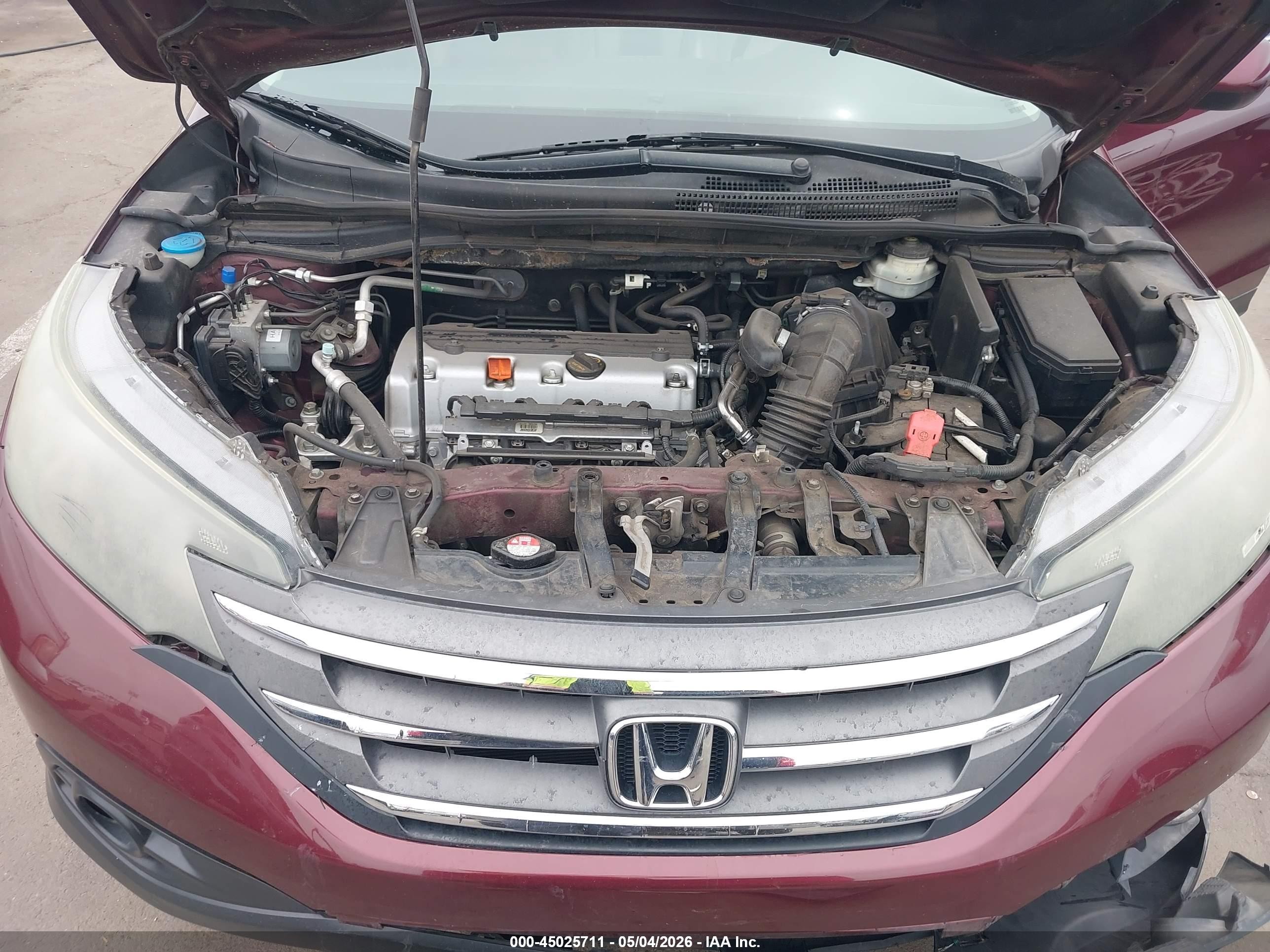 2012 Honda Cr-v Ex-l Maroon vin: 5J6RM3H75CL010261