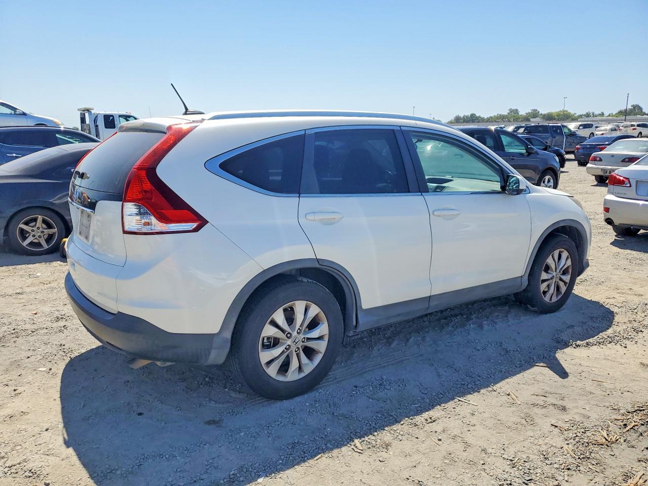 2012 Honda Cr-v Exl White vin: 5J6RM3H75CL013886