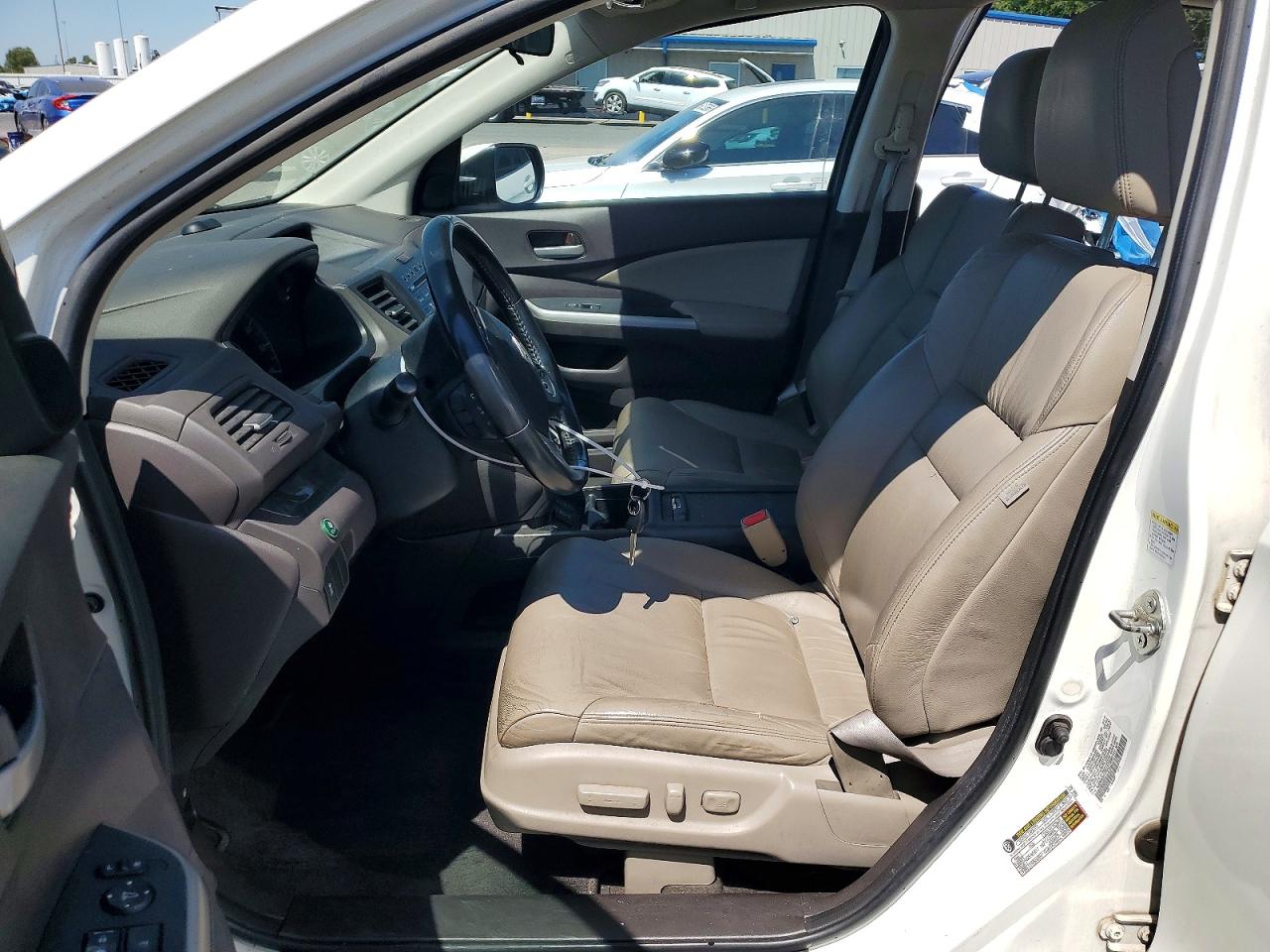 2012 Honda Cr-v Exl White vin: 5J6RM3H75CL013886