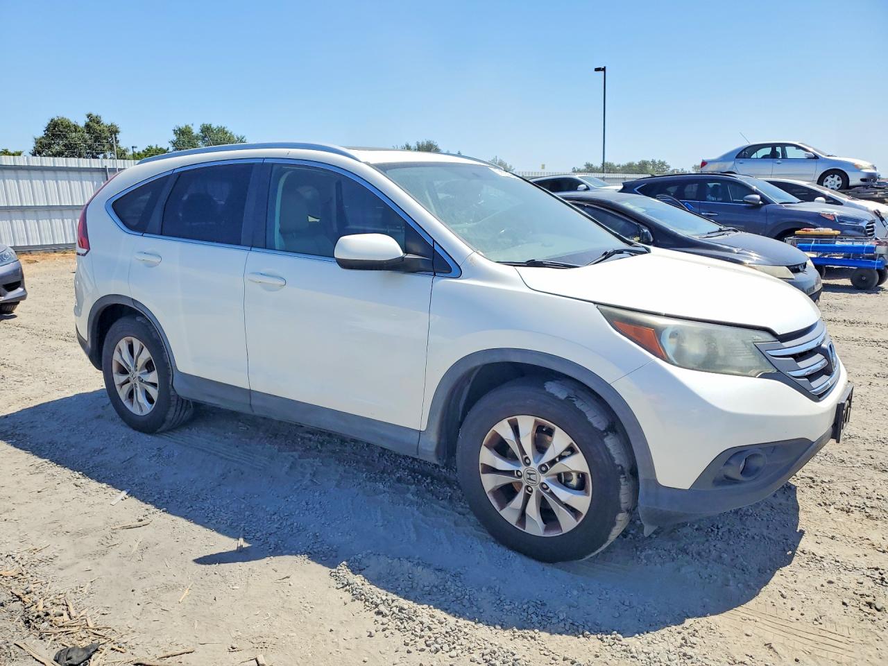 2012 Honda Cr-v Exl White vin: 5J6RM3H75CL013886
