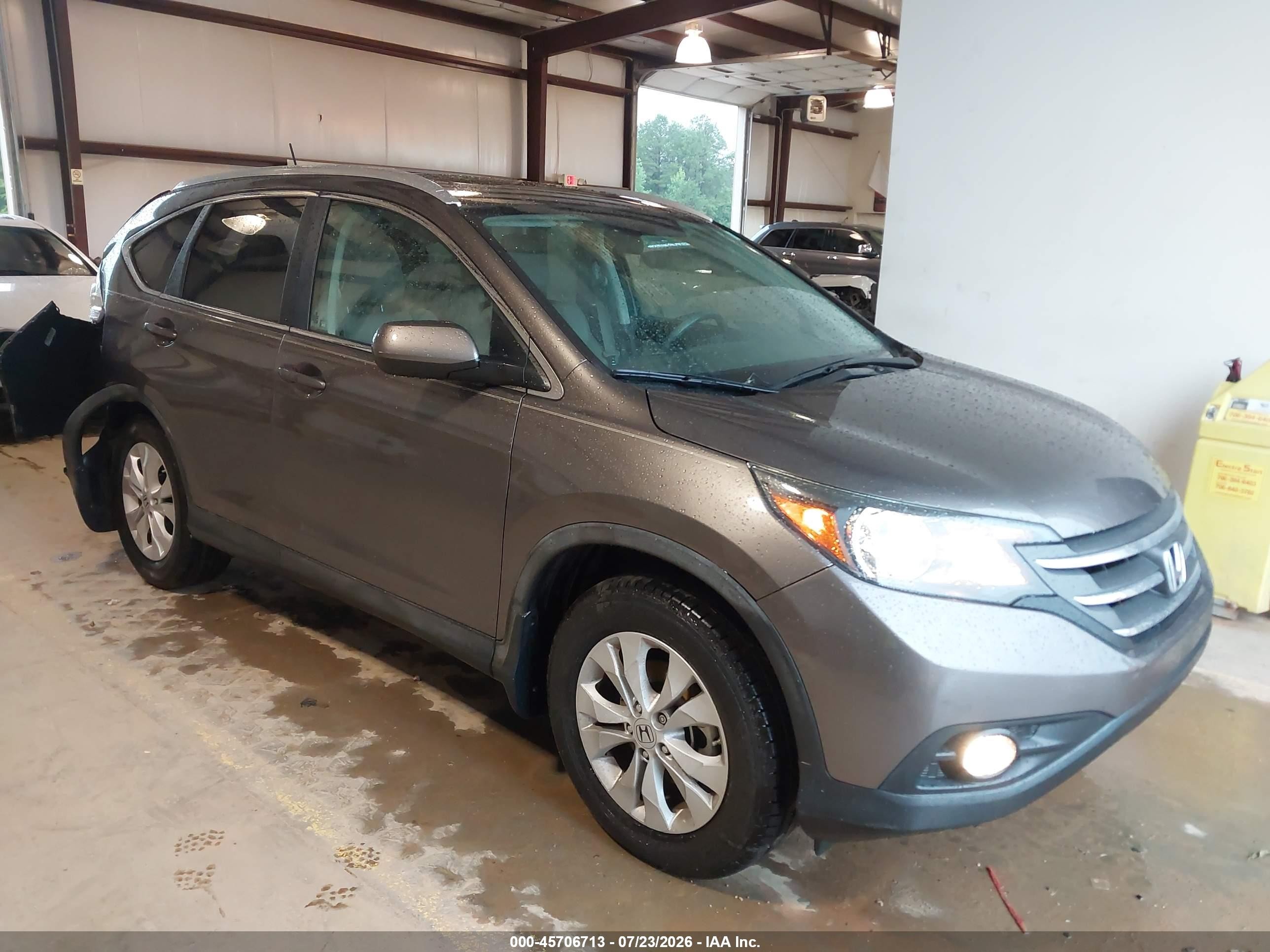 2012 Honda Cr-v Ex-l Серый vin: 5J6RM3H75CL016044