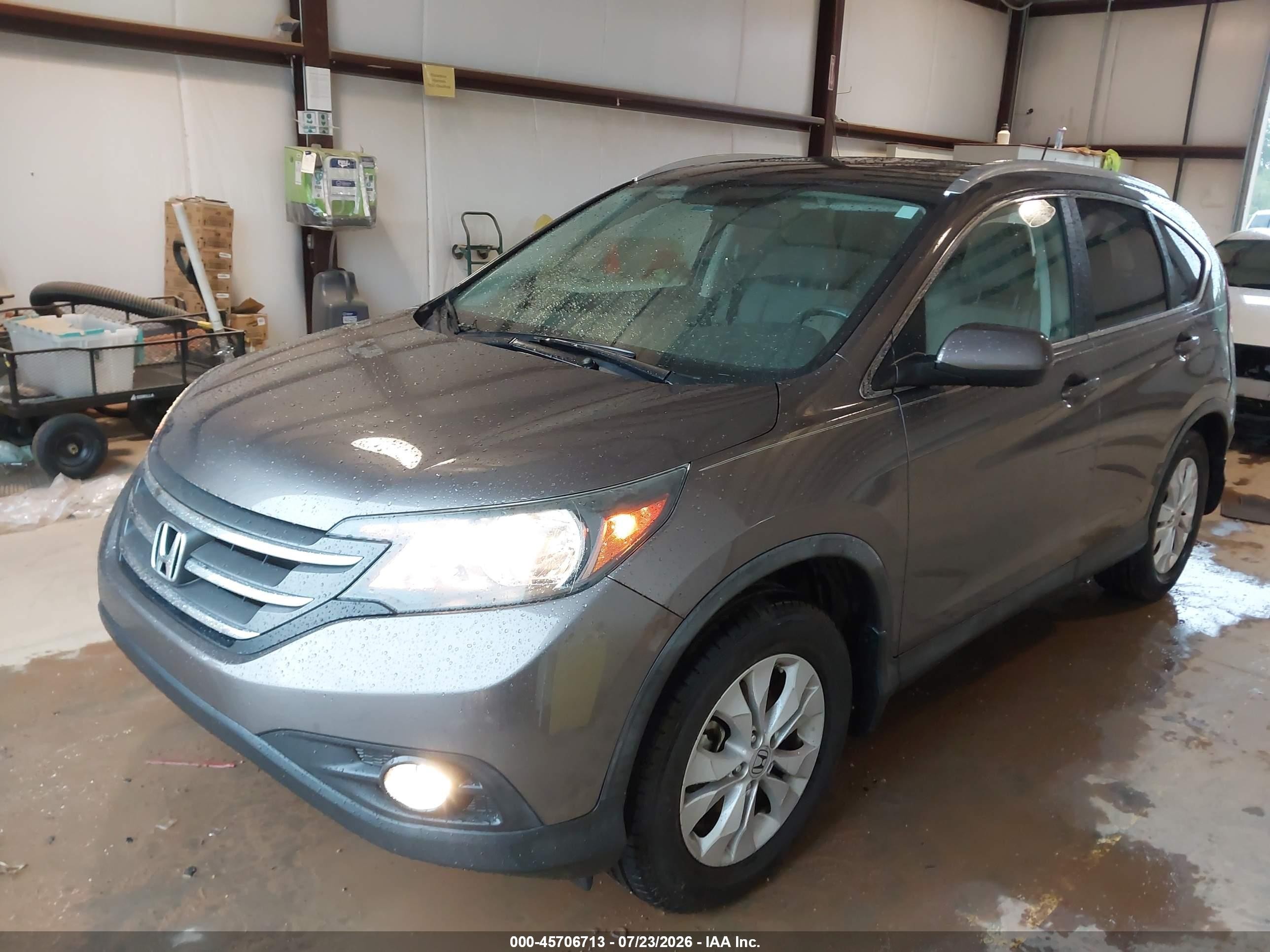 2012 Honda Cr-v Ex-l Серый vin: 5J6RM3H75CL016044