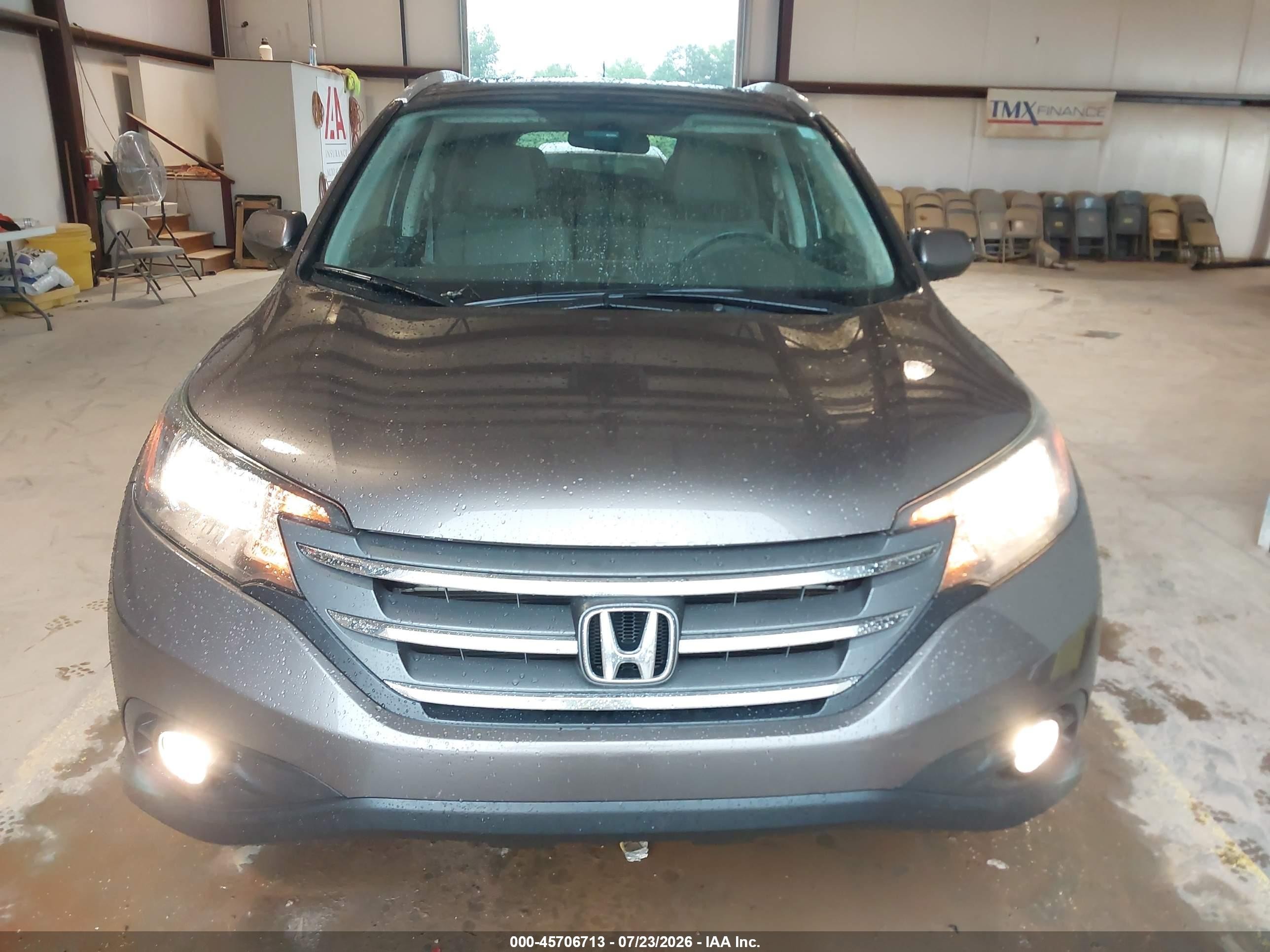2012 Honda Cr-v Ex-l Серый vin: 5J6RM3H75CL016044