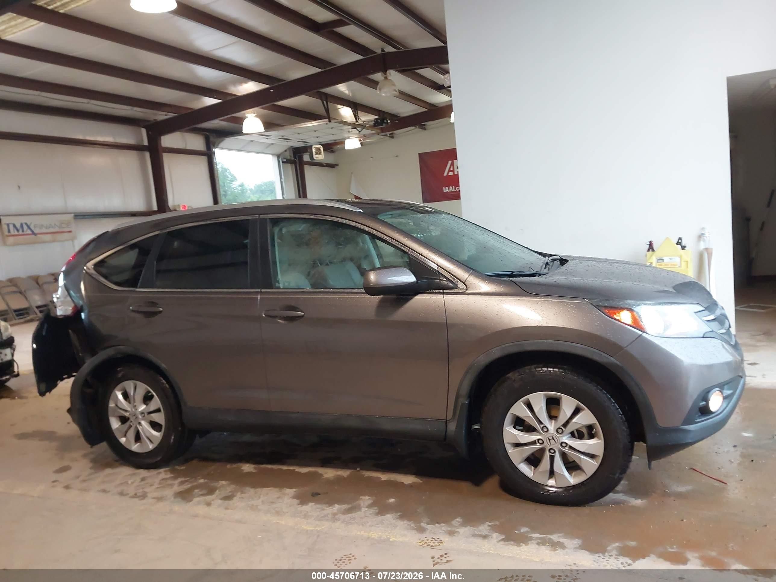 2012 Honda Cr-v Ex-l Серый vin: 5J6RM3H75CL016044
